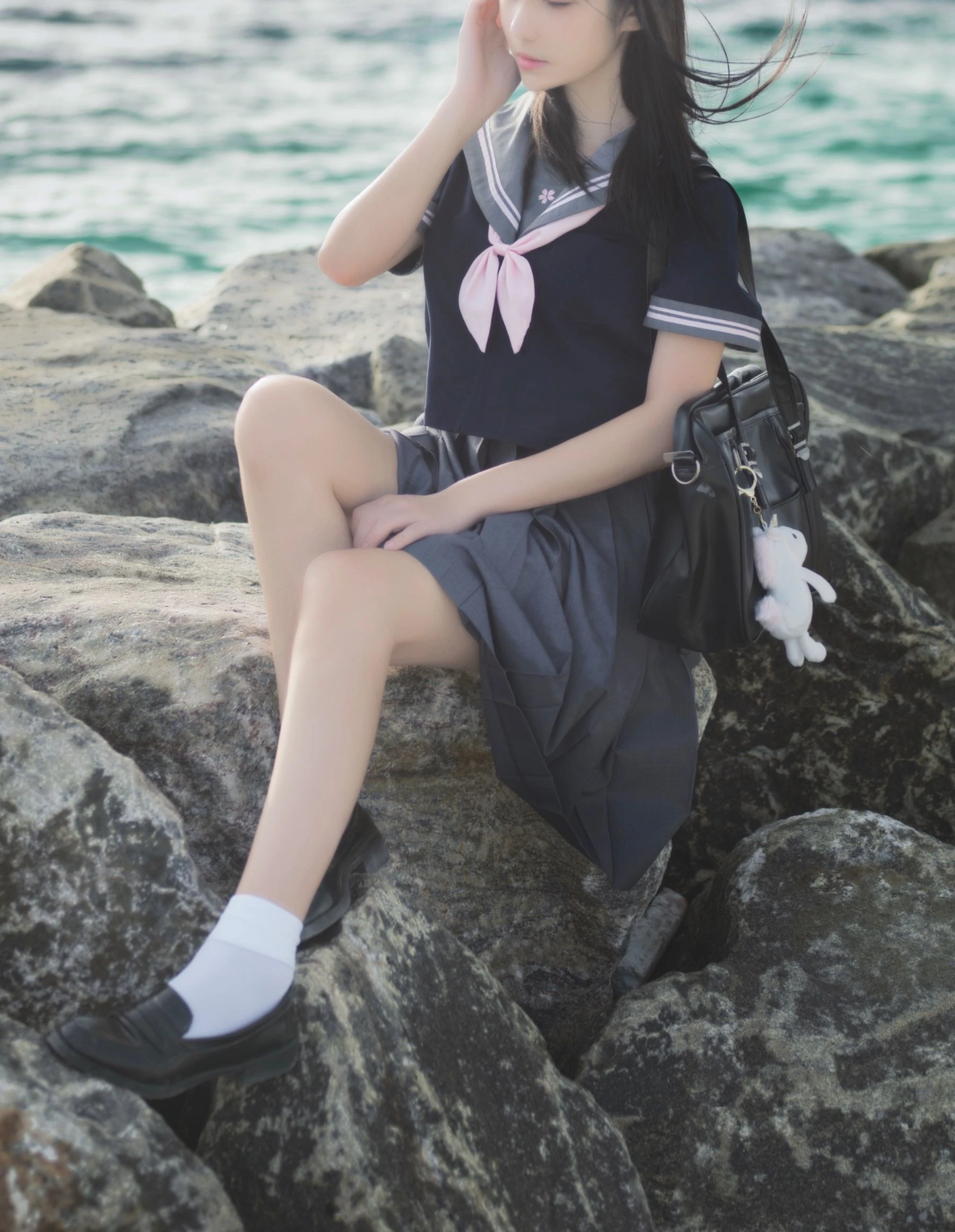 动漫博主南桃Momoko – 蓝jk插图2
