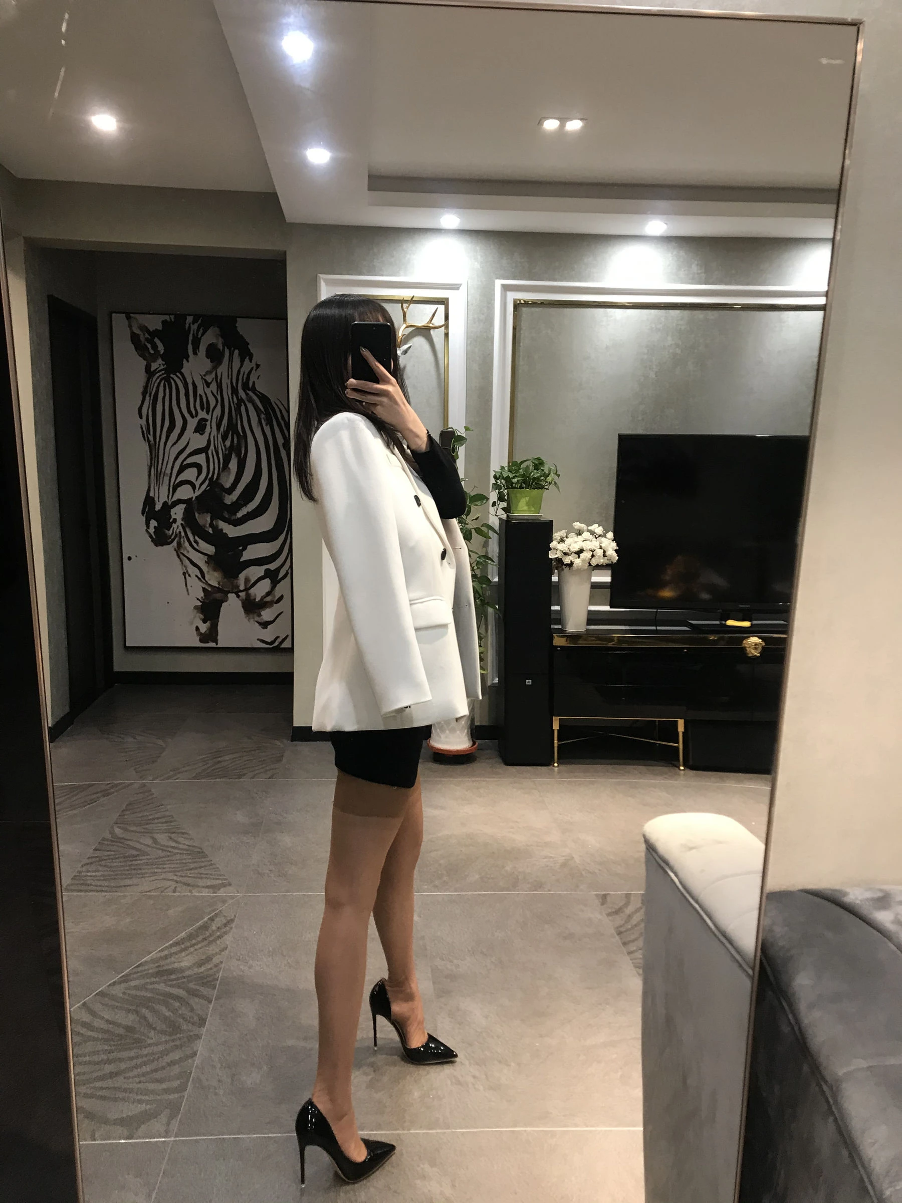 丝足博主麋鹿_Monroe 2020.04.09 桃肉吊袜插图1