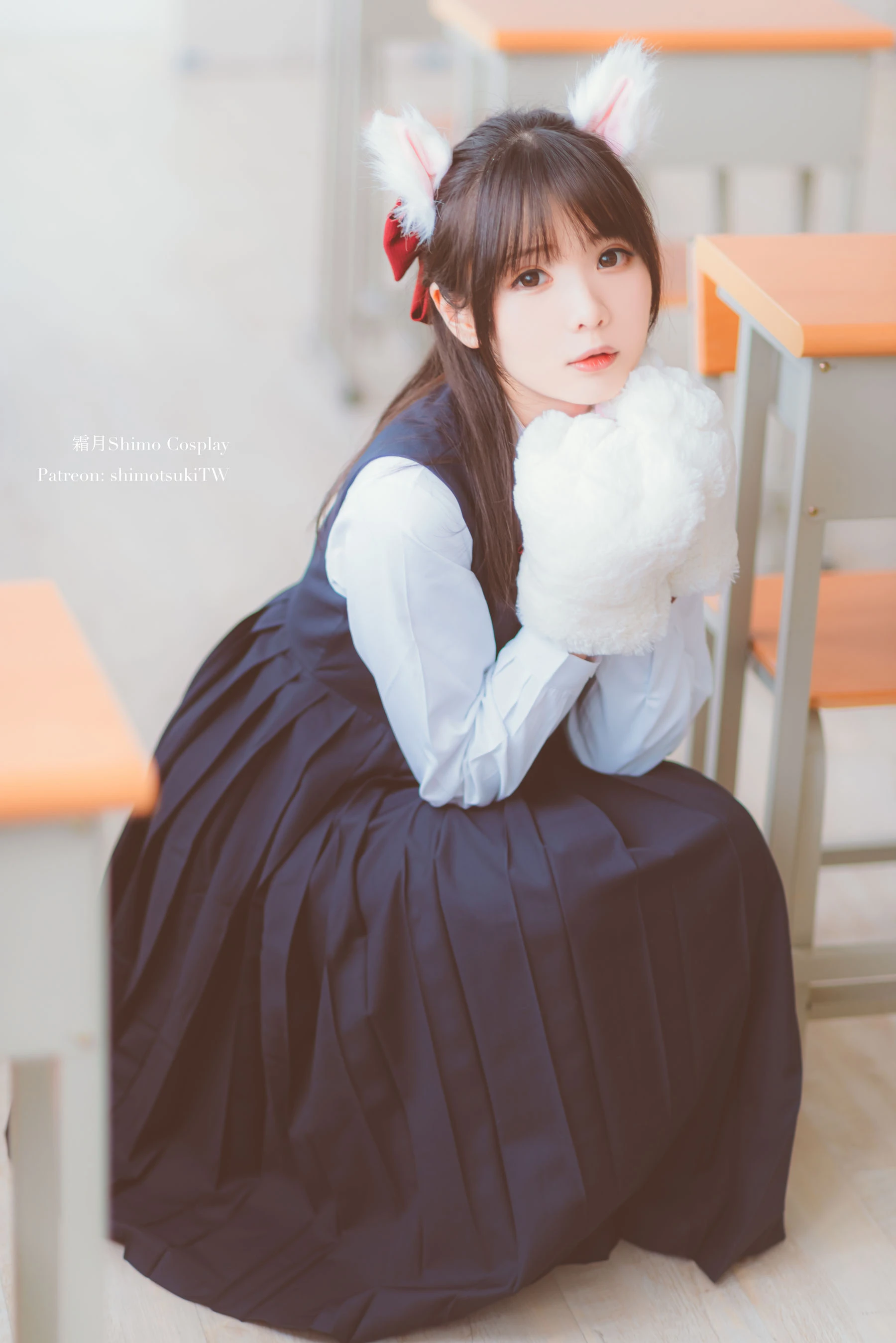 微博妹纸霜月shimo – JK校服的诱惑插图1