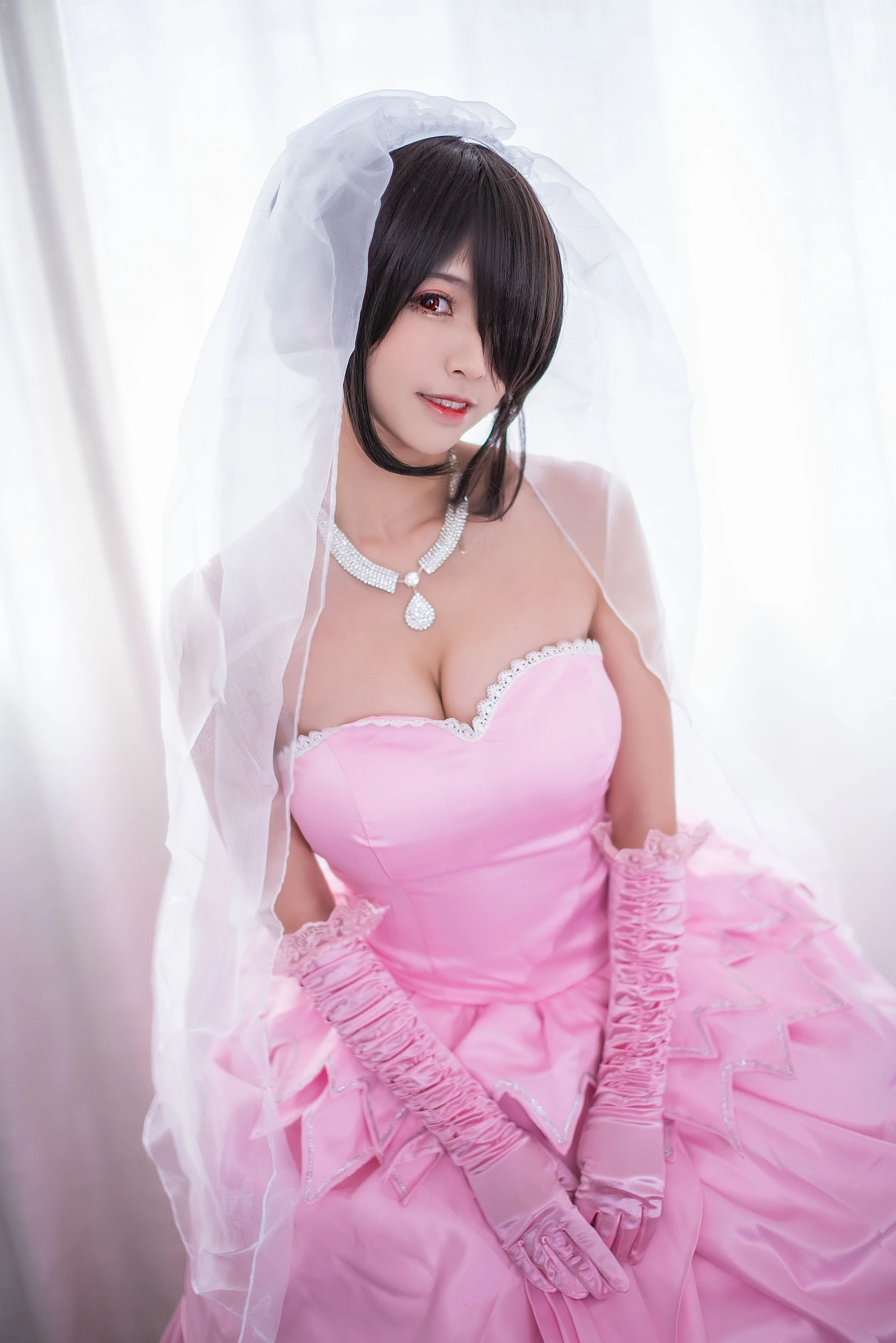 超人气Coser鳗鱼霏儿 狂三系列 婚纱插图8