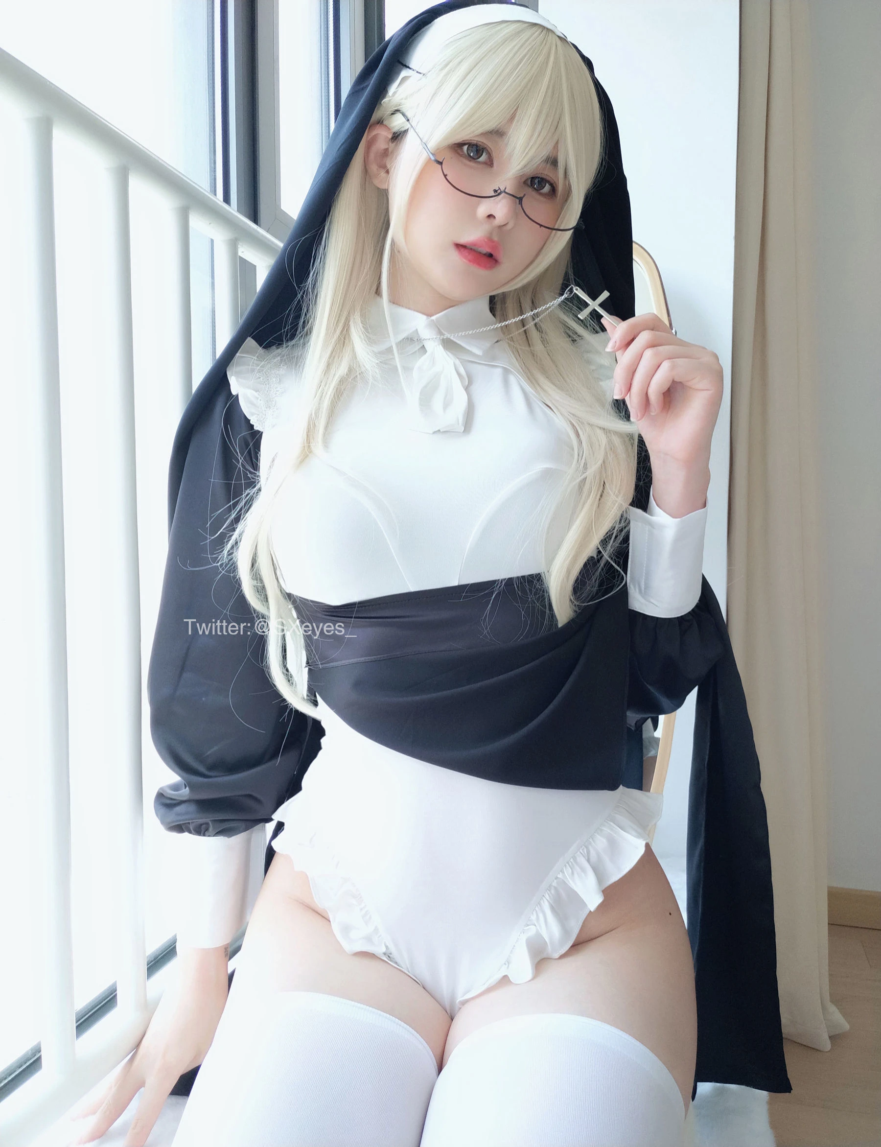 萌妹子眼酱大魔王w – 修女插图8