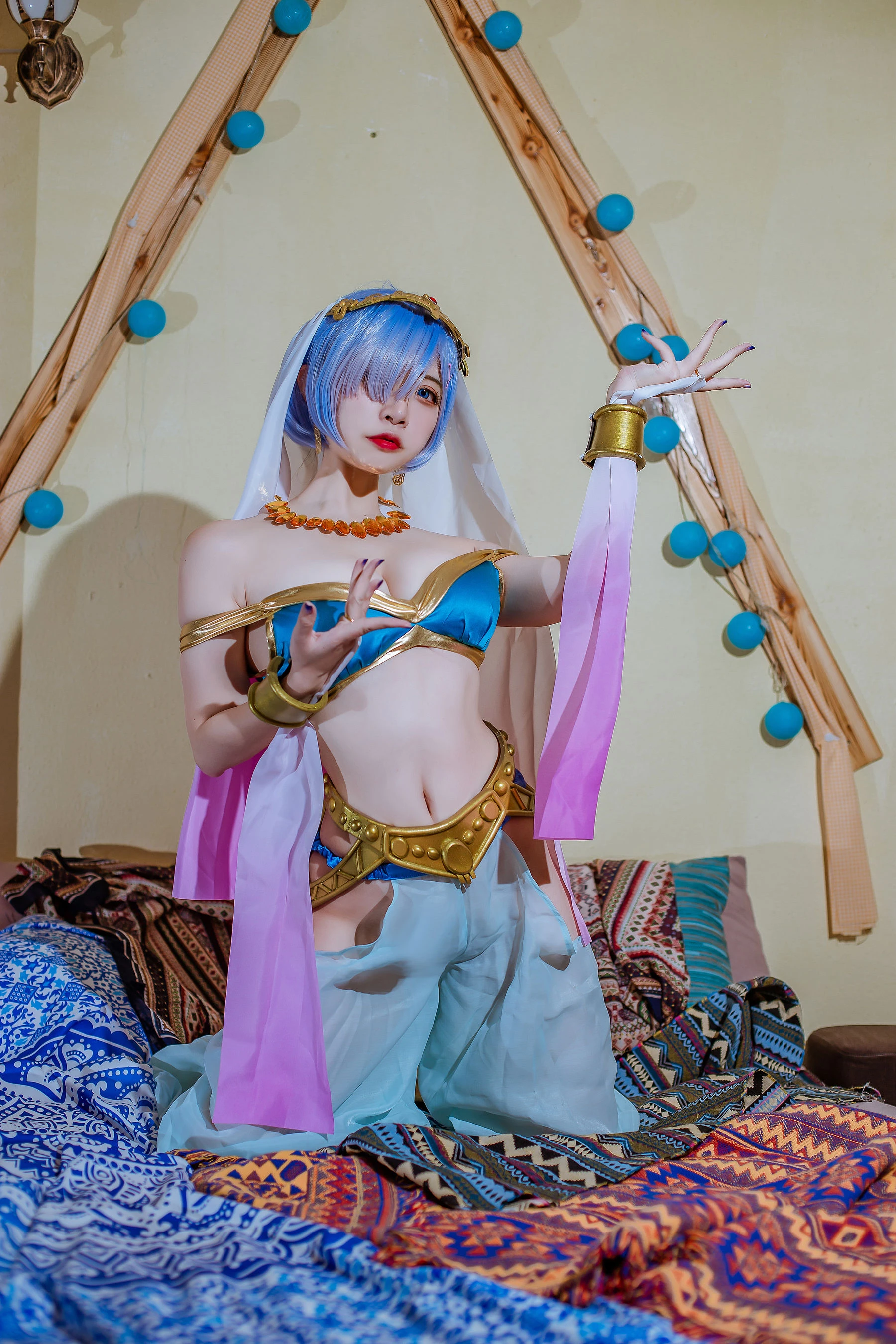 人气Coser二佐Nisa – 蕾姆舞娘插图7
