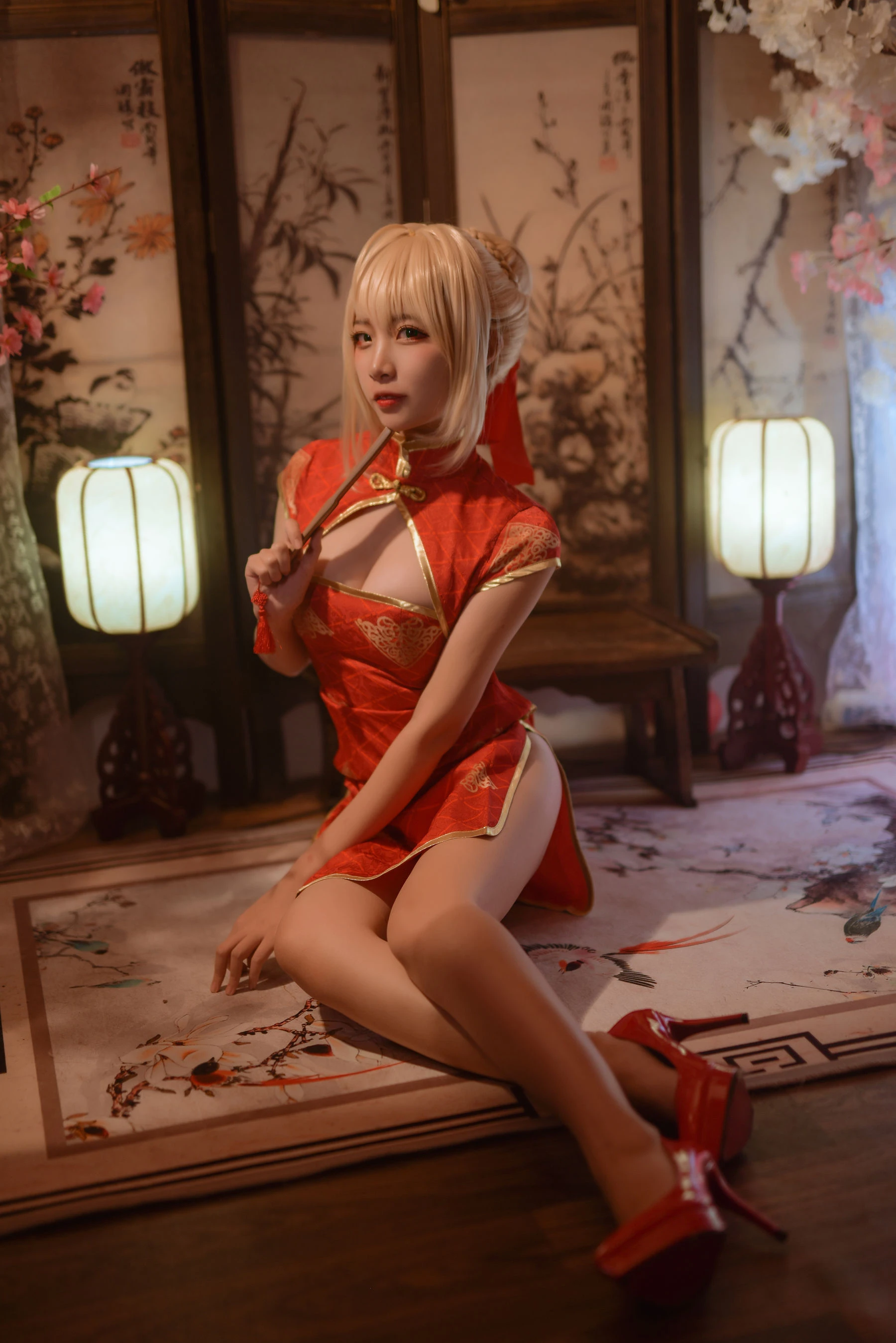 人气Coser二佐Nisa Fate尼禄旗袍插图6
