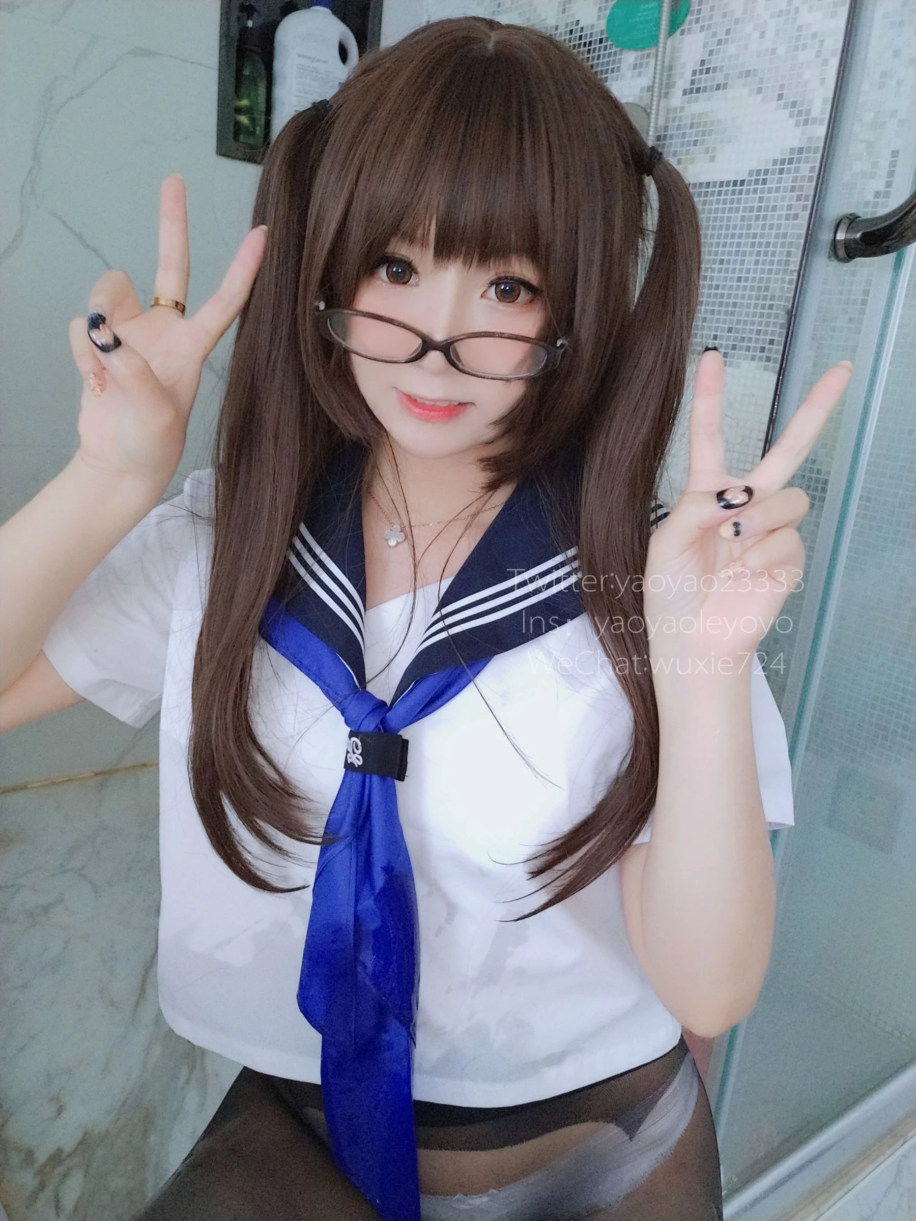[萝莉COS] 摇摇乐yoyo – 蓝色jk [37P]高清在线免费欣赏–微密图社-微密图社