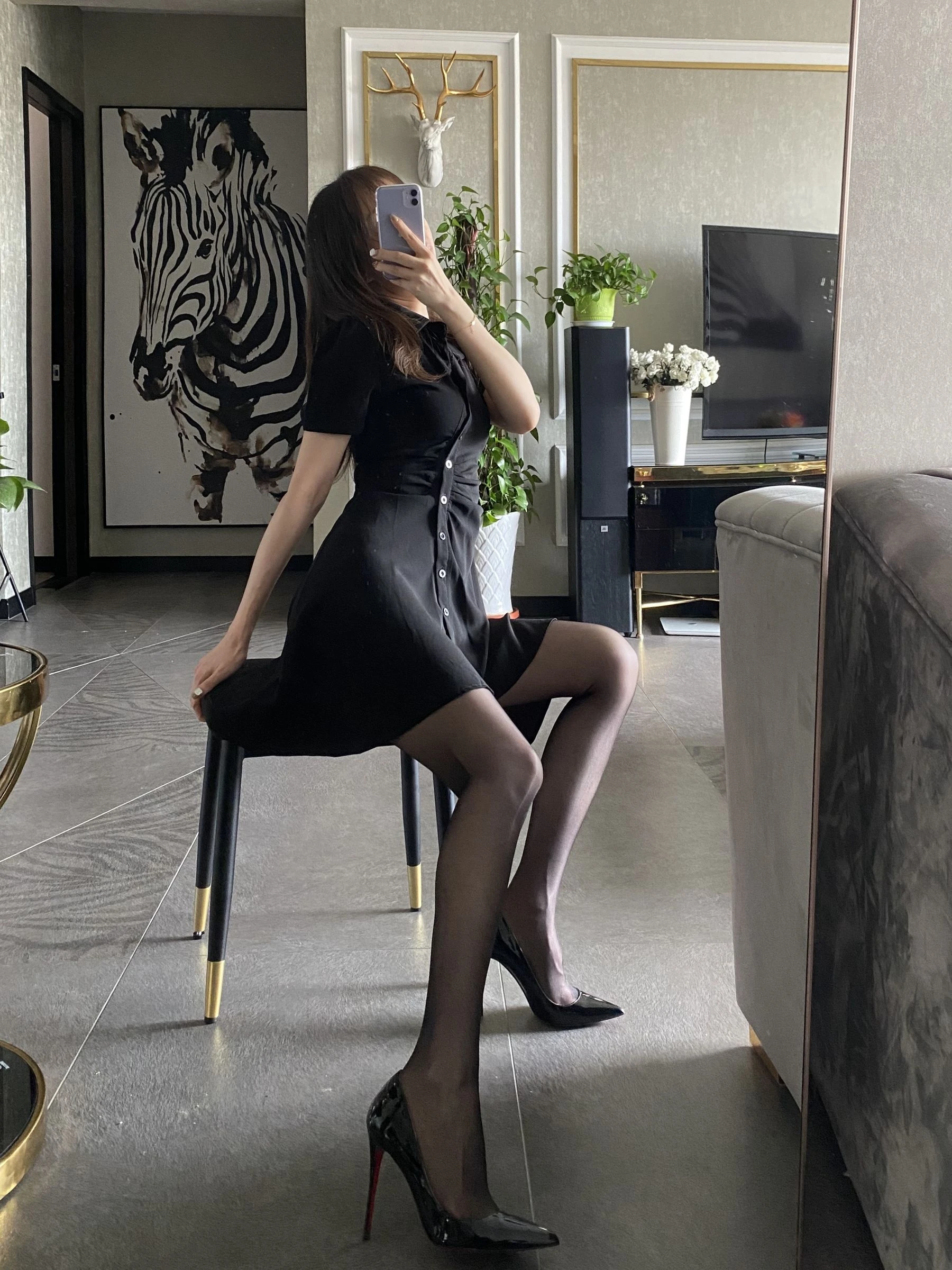丝足博主麋鹿_Monroe 2020.08.27 黑丝梦想插图5