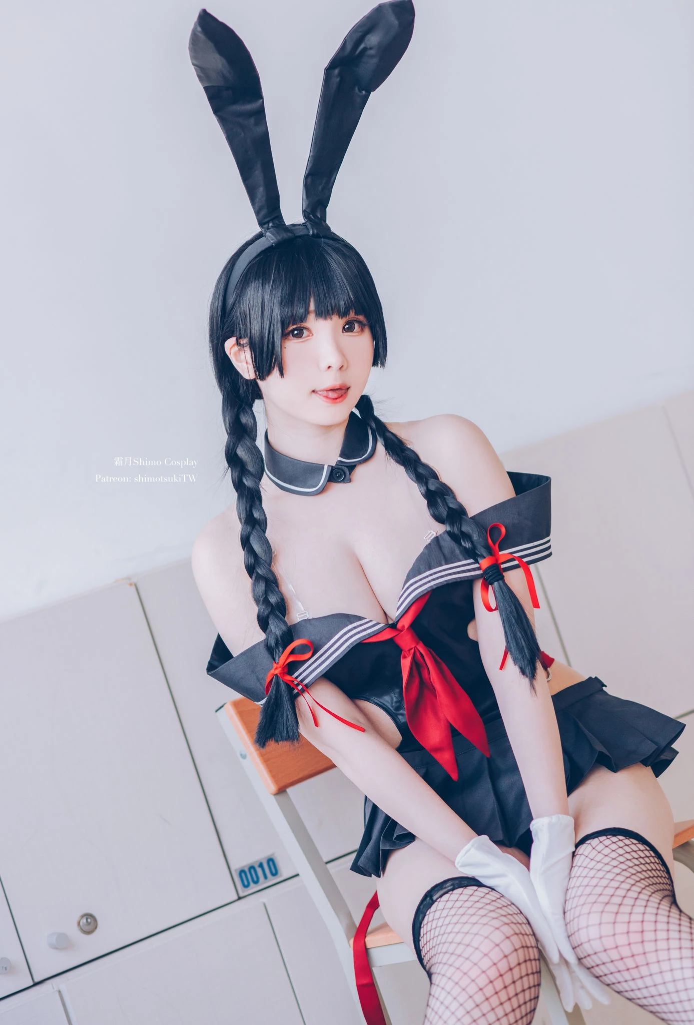 微博妹纸霜月shimo – 卯月桃子 水手服兔女郎插图6
