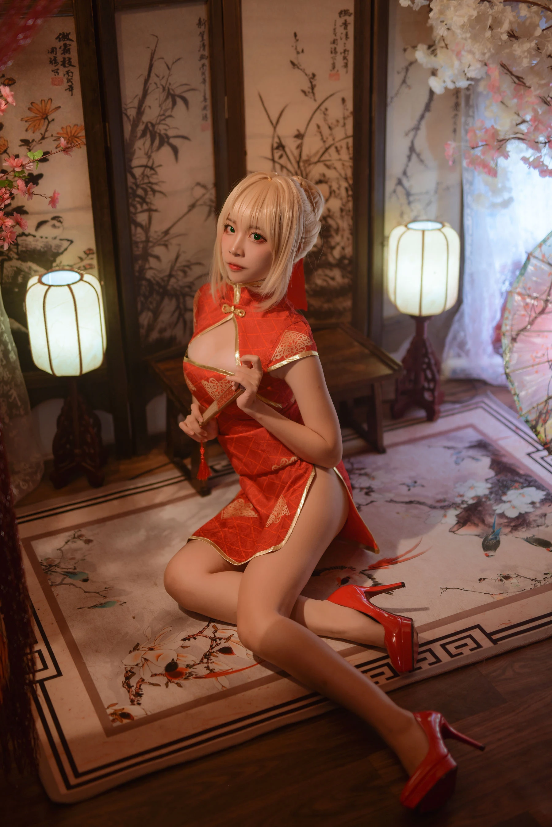人气Coser二佐Nisa Fate尼禄旗袍插图8