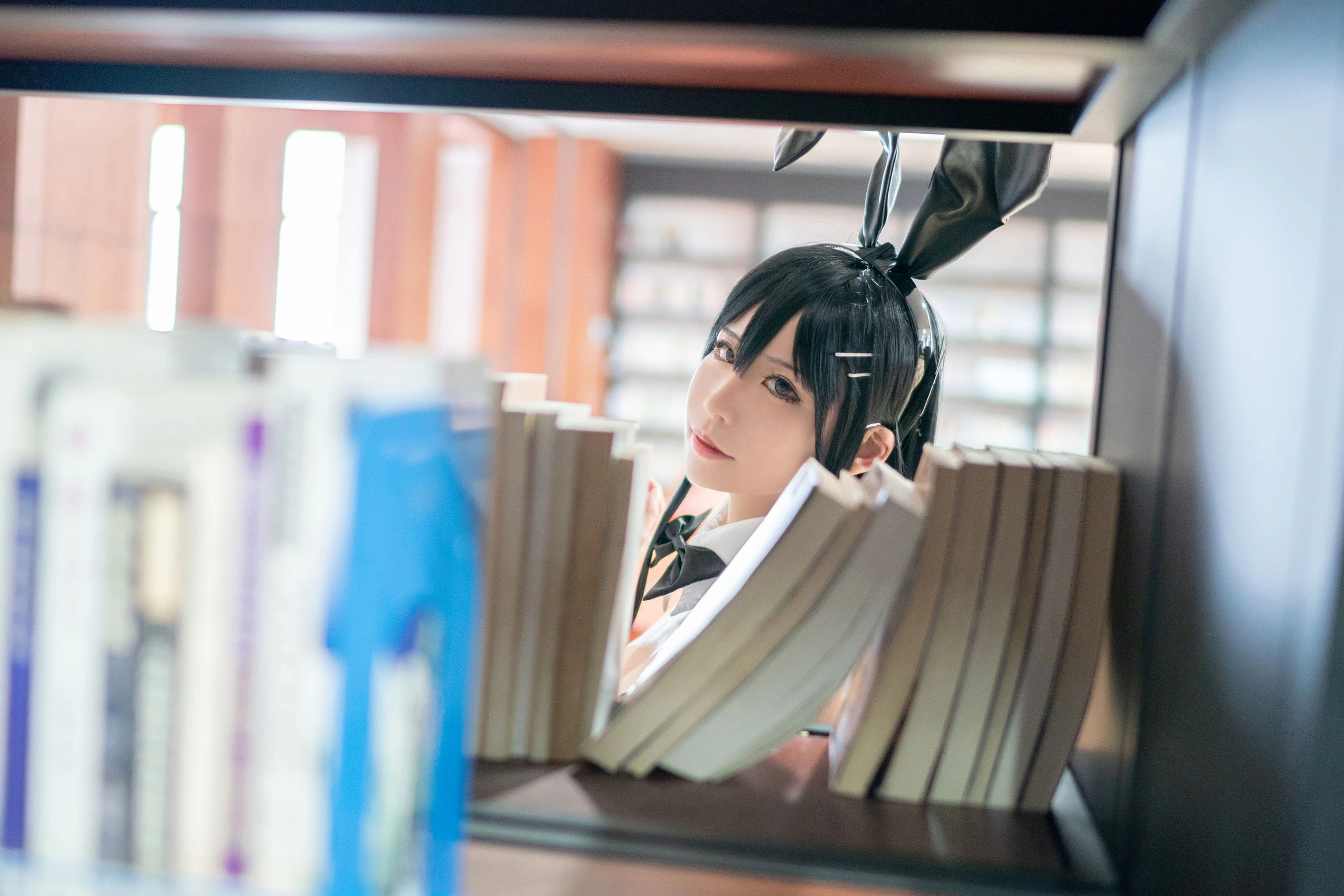 动漫博主爱老师_PhD – 兔女郎学姐 [8P]插图3