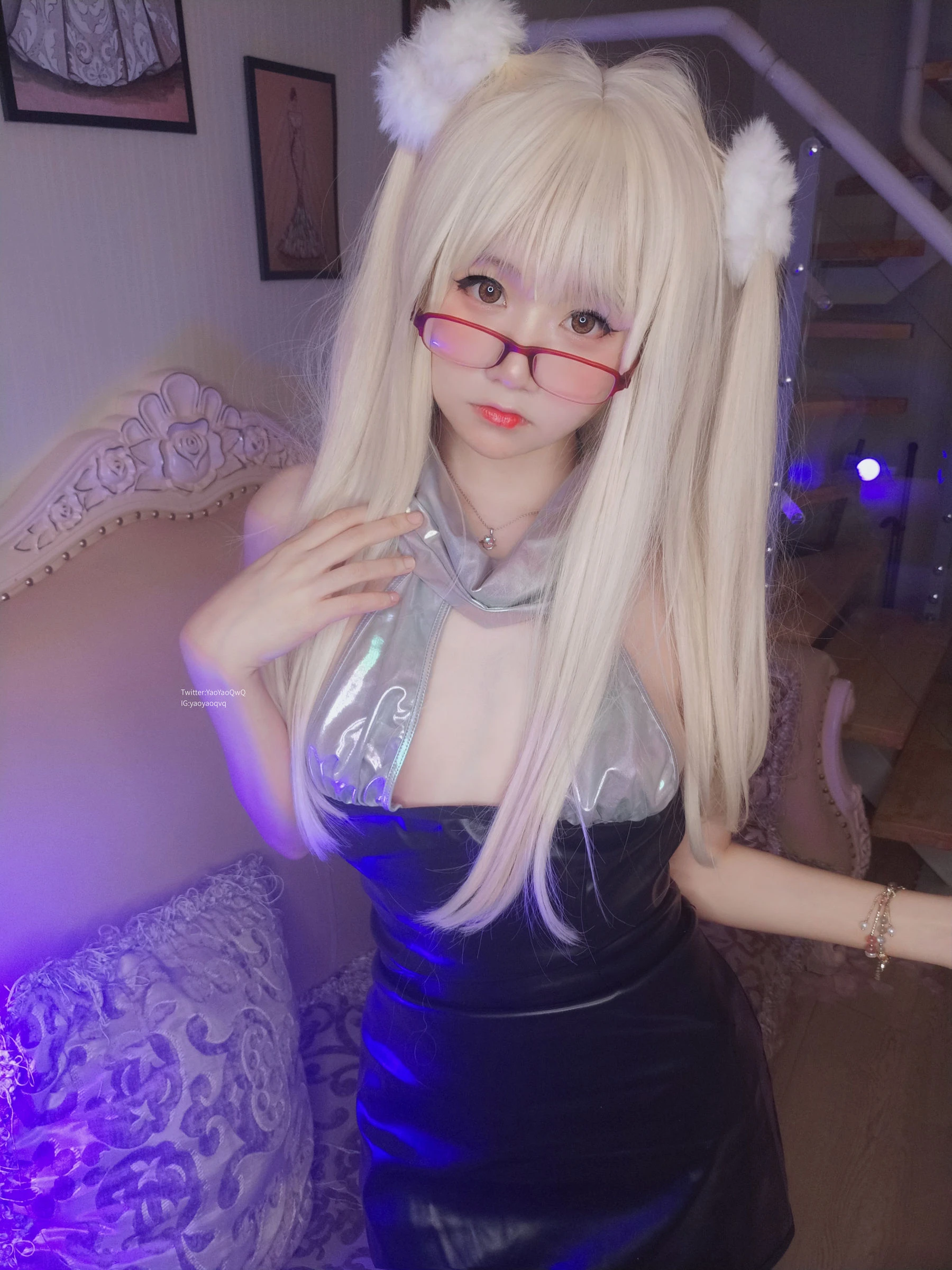 萌妹子Coser摇摇乐yoyo fantia 黑丝猫女插图6