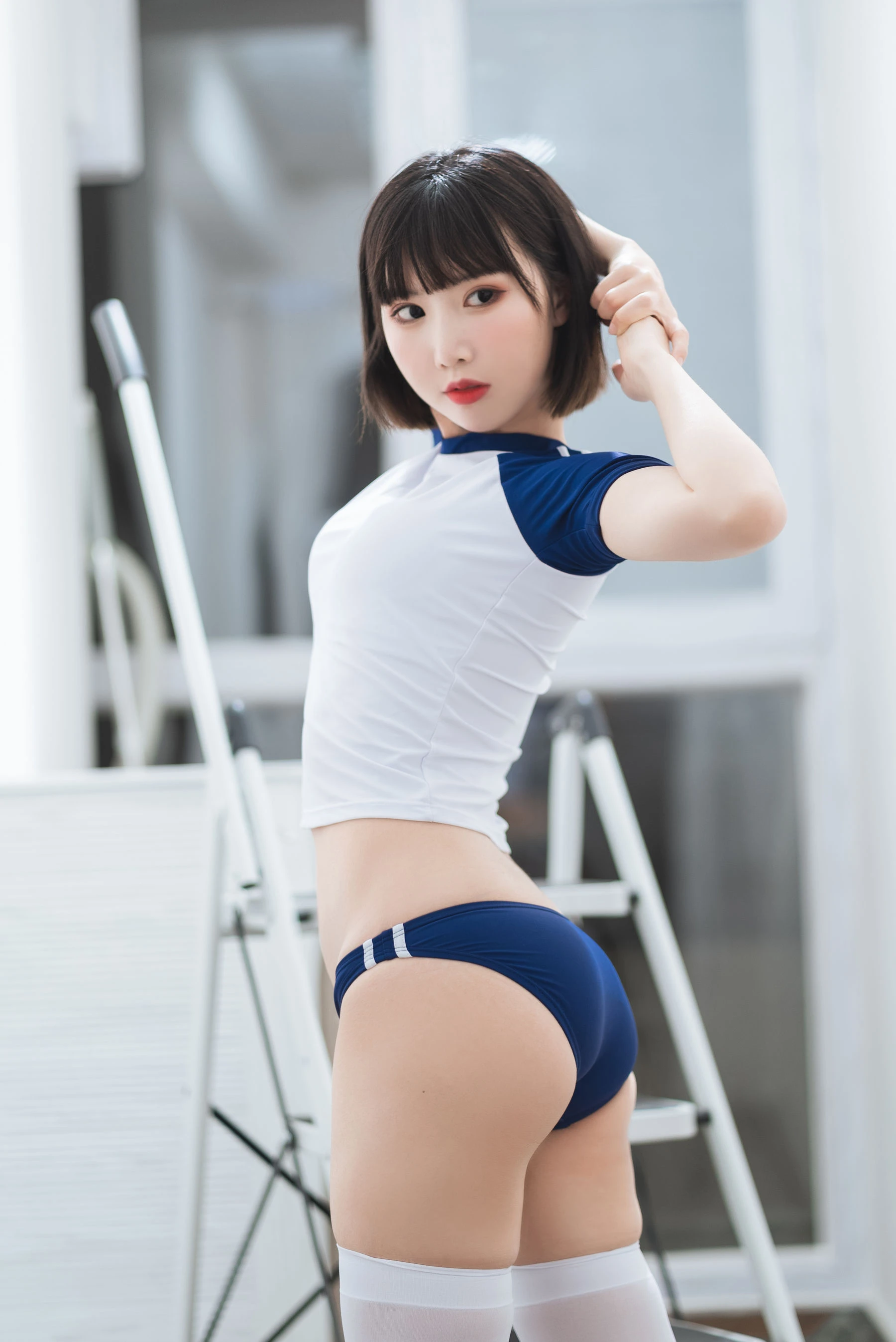 可爱人气Coser面饼仙儿 – 体操服插图1