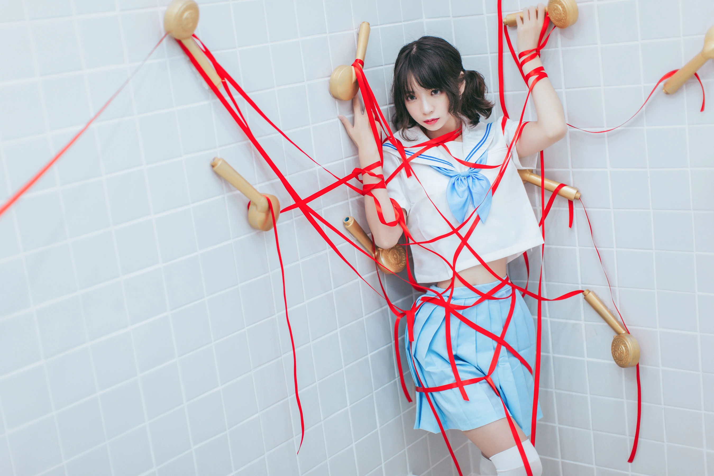 疯猫ss – 浴室JK插图2
