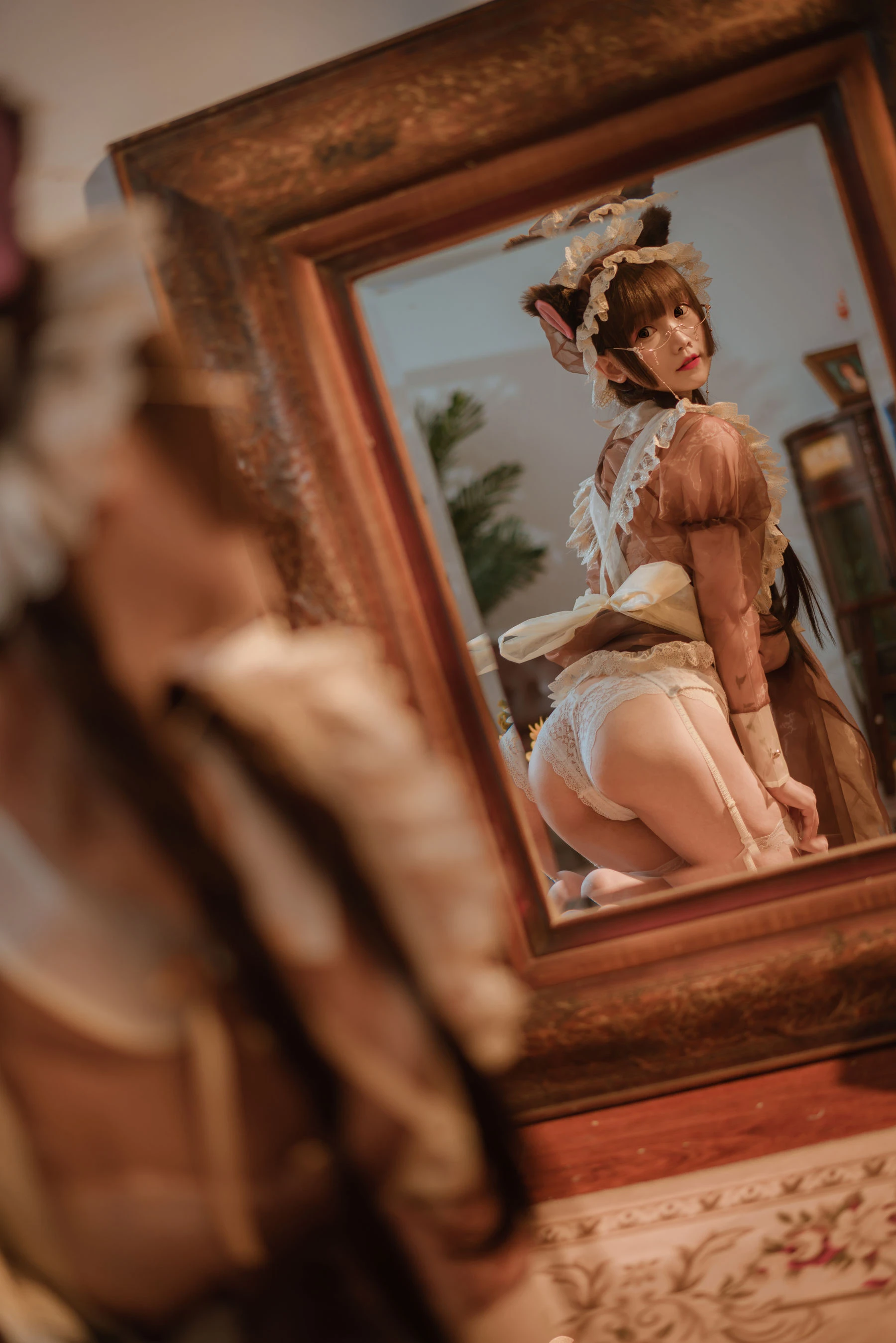 COS少女星野咪兔 透明女仆 [59P]插图1