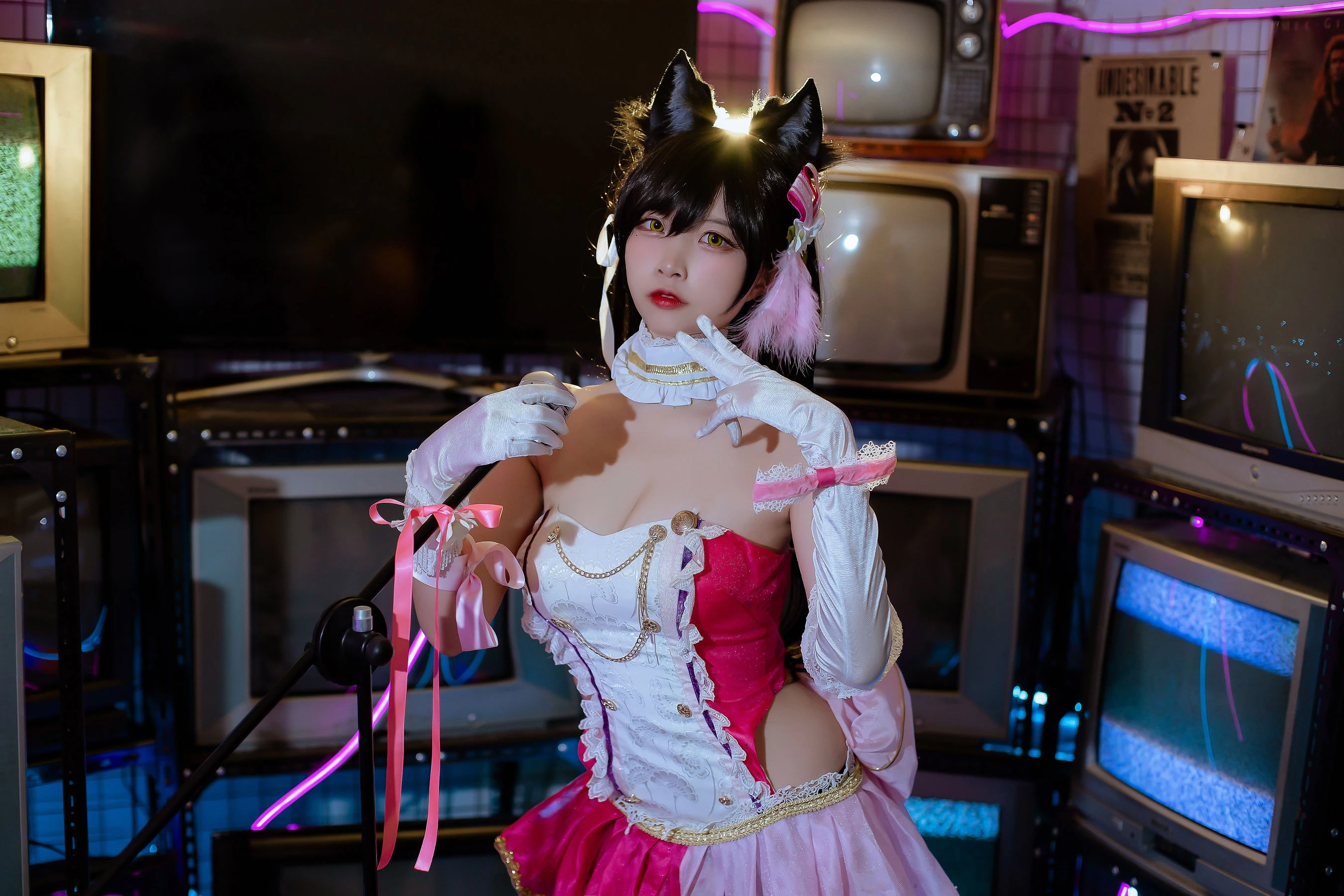 人气Coser二佐Nisa – 犬之眷之碧蓝爱宕 打歌服插图6