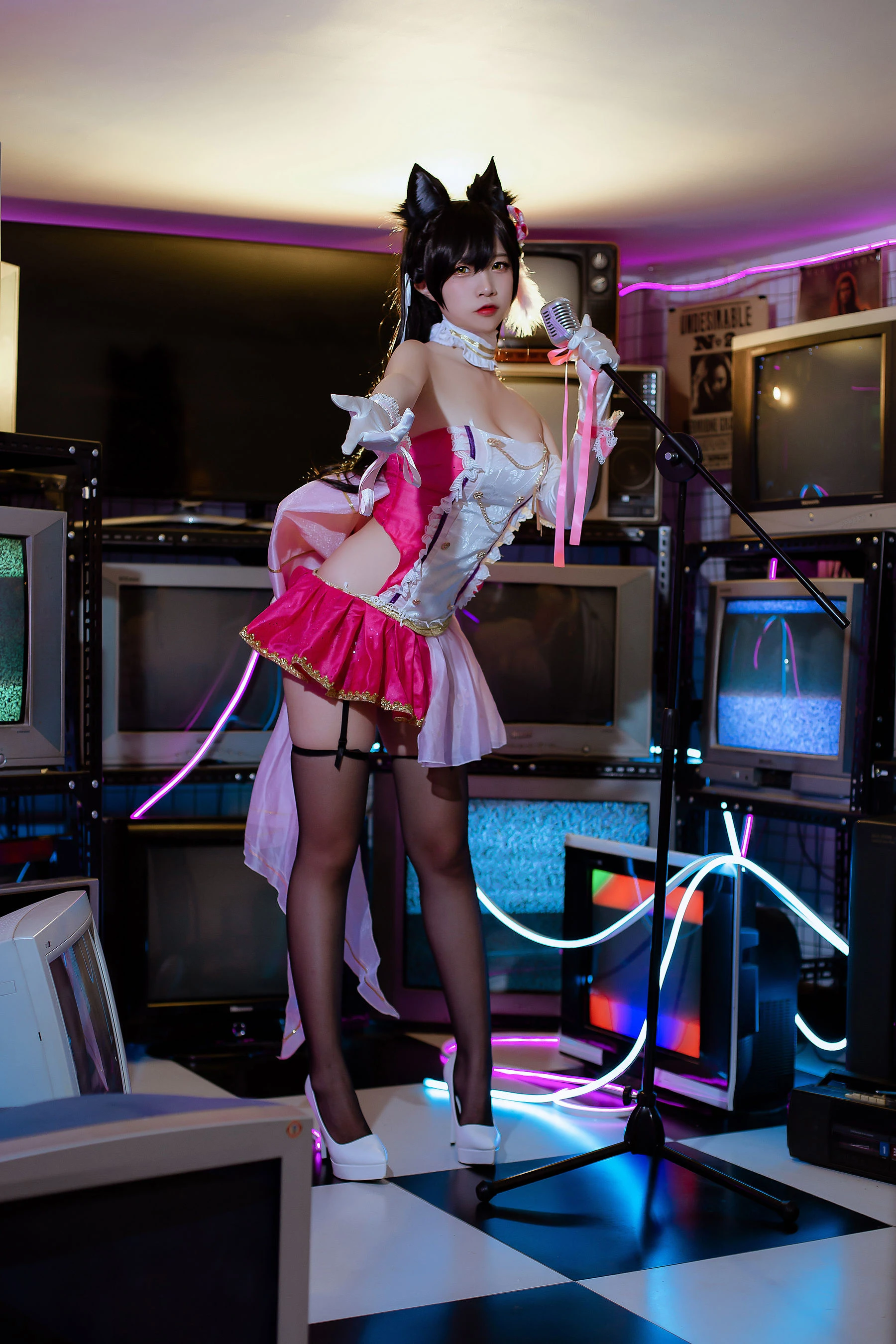 人气Coser二佐Nisa – 犬之眷之碧蓝爱宕 打歌服插图1