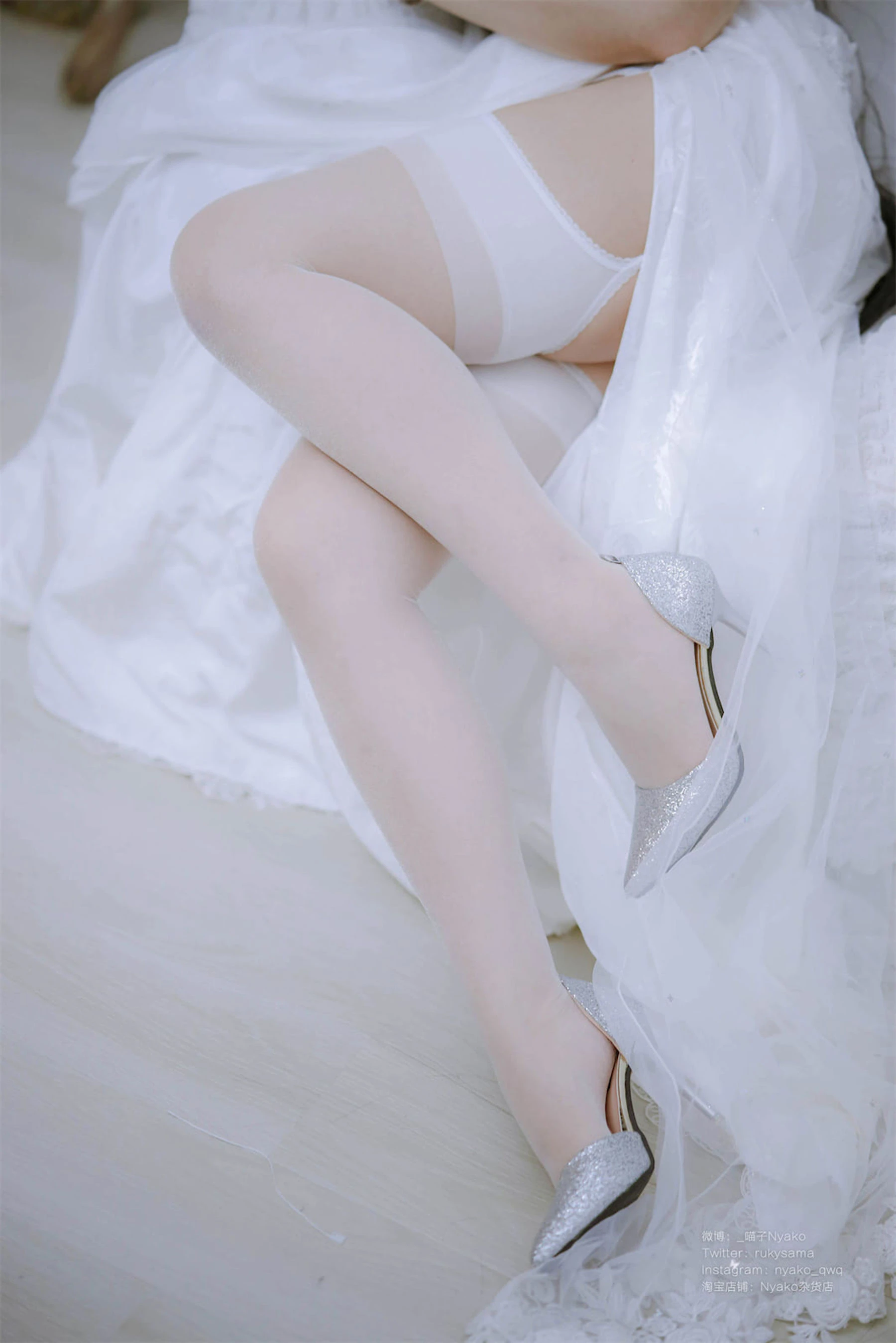 萌妹子Nyako喵子 – 大凤纯白婚纱 [65P]插图5