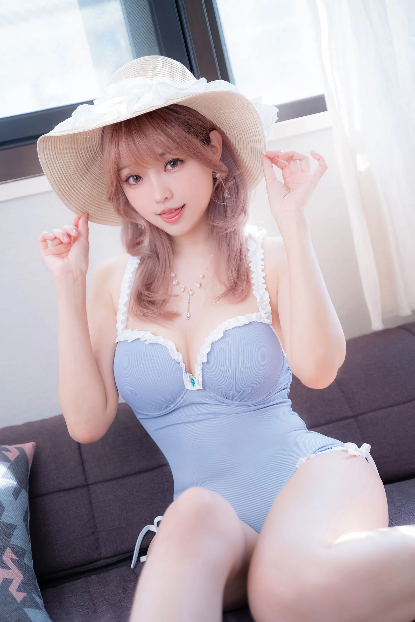 Ely_eee(ElyEE子) – Mist Blue Lady插图2