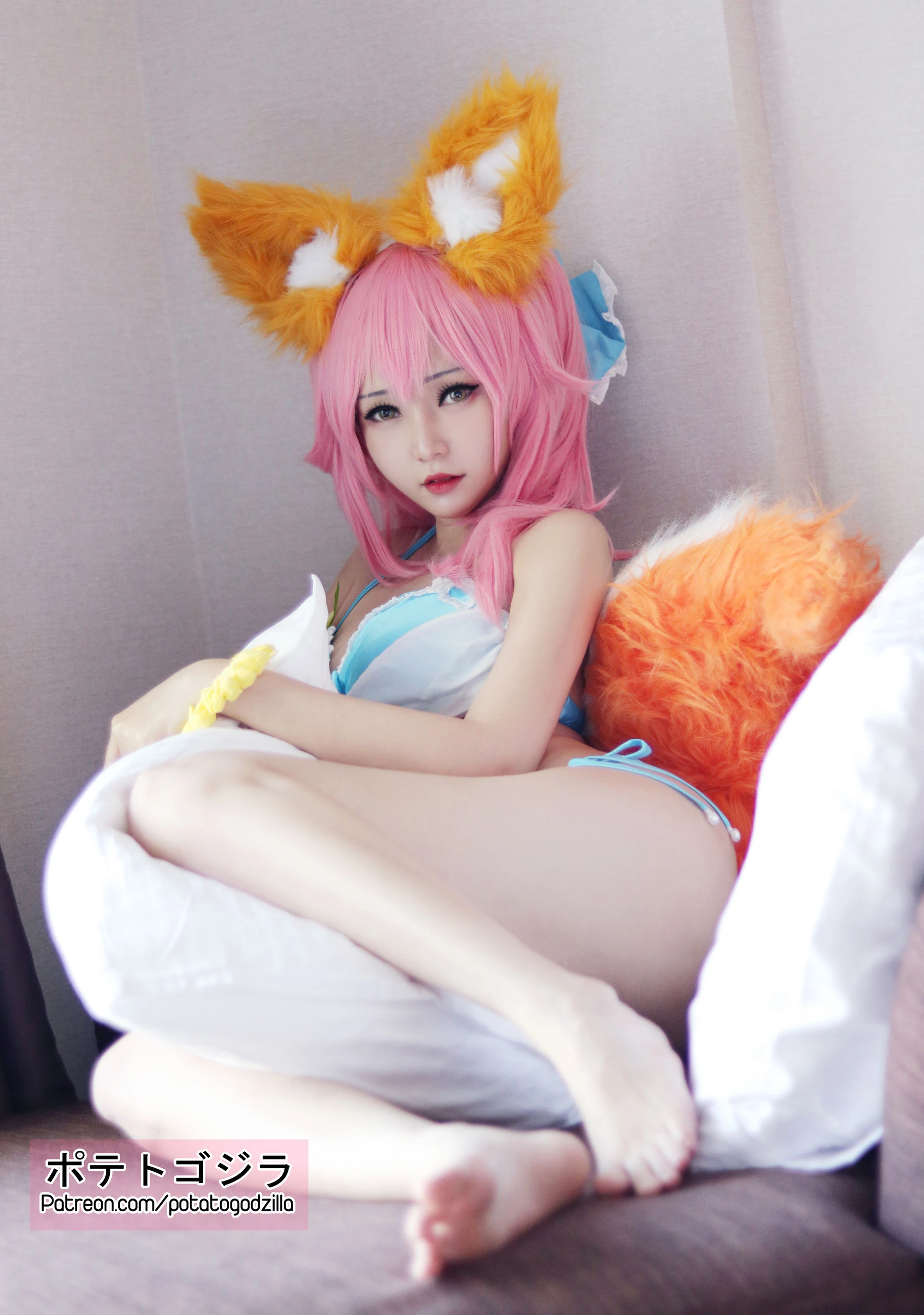 Coser小姐姐Potato Godzilla – Tamamo Bikini插图4