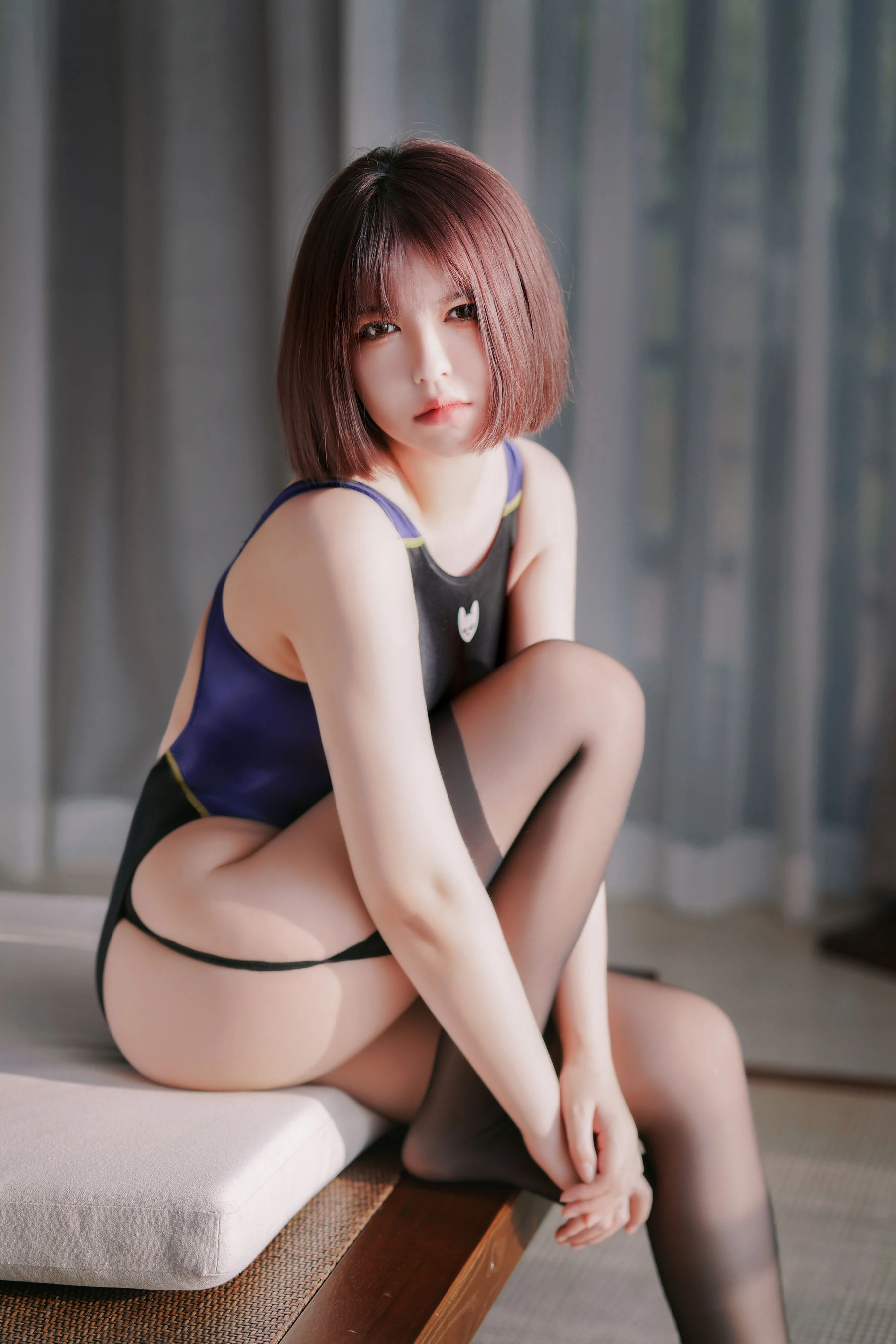 半半子 – 競泳水着を着た彼女插图5