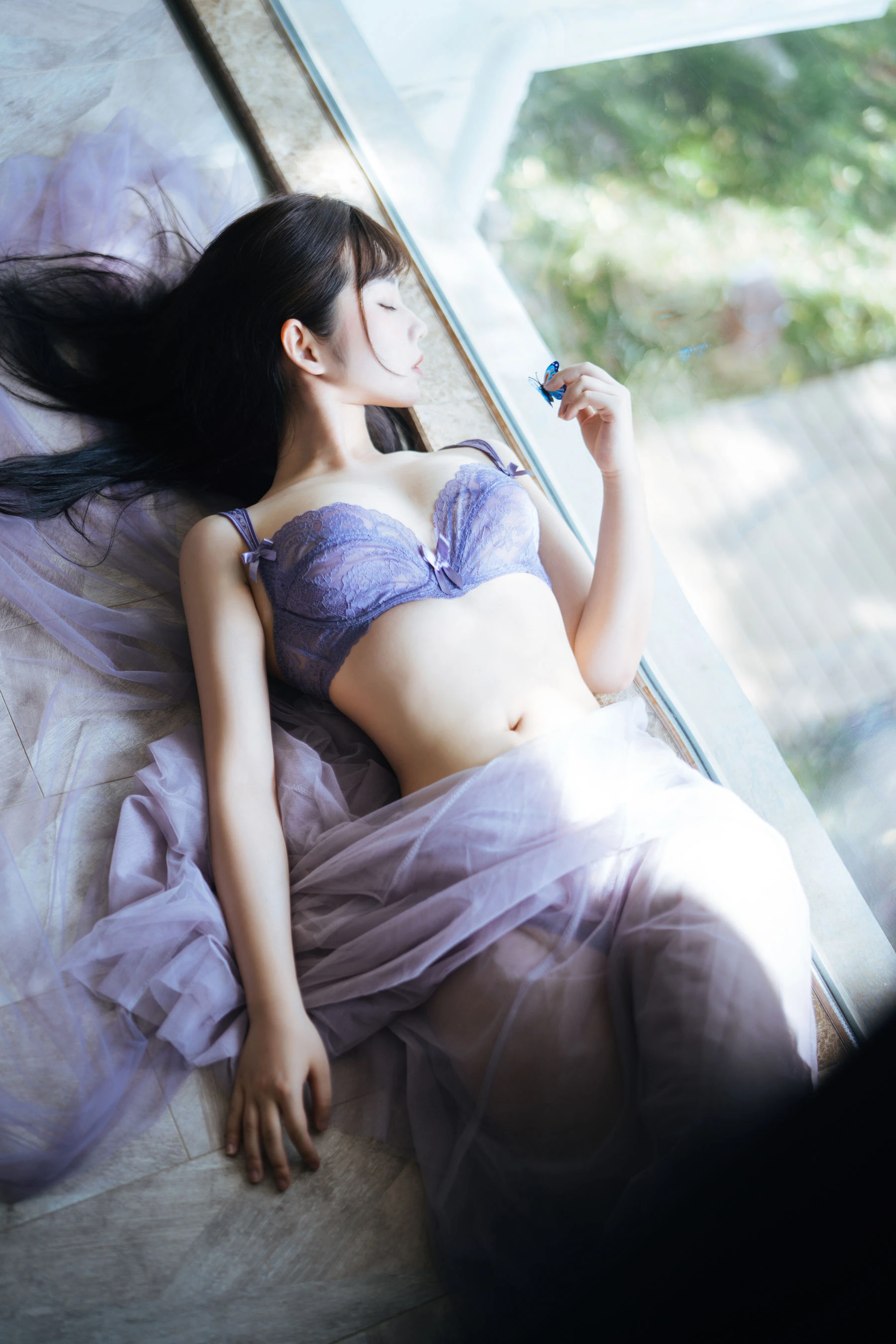 微博福利姬镜酱 – 静夏之薄纱蕾丝 [58P]插图4