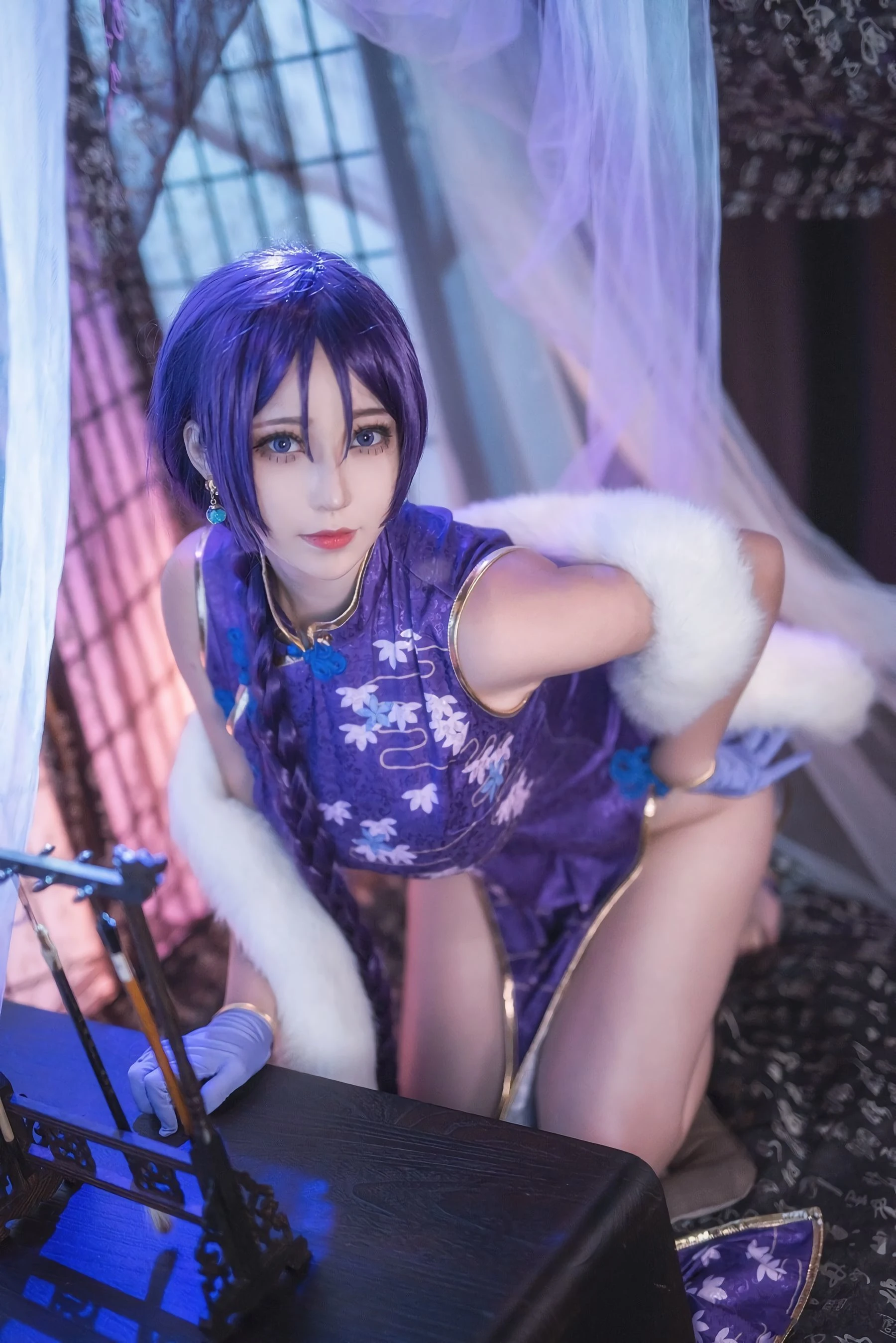 [萝莉COS] 萌妹菌烨tako – FGO奶光旗袍 [19P]插图4