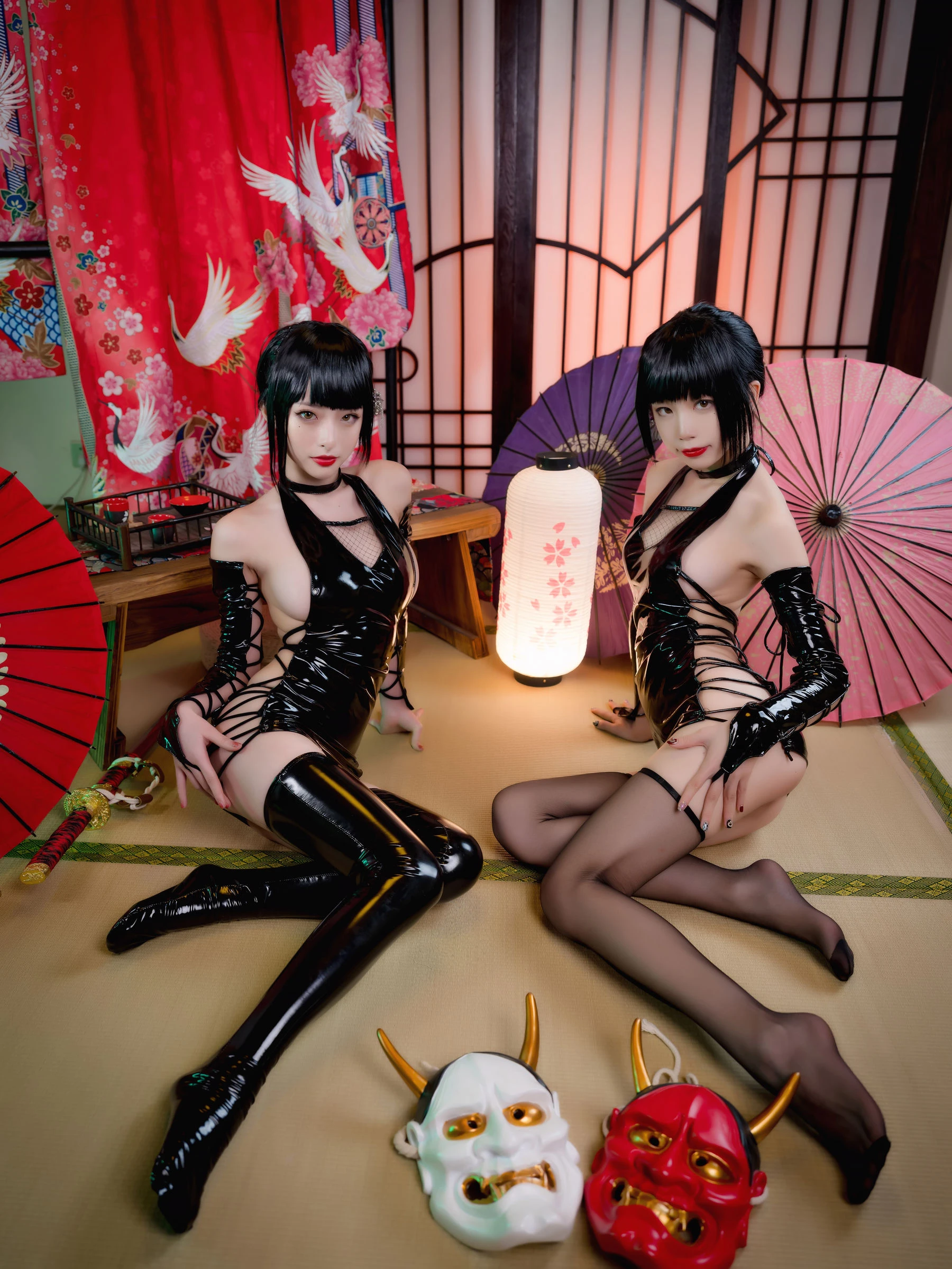 动漫博主水淼aqua&清水由乃 忍者双人插图1