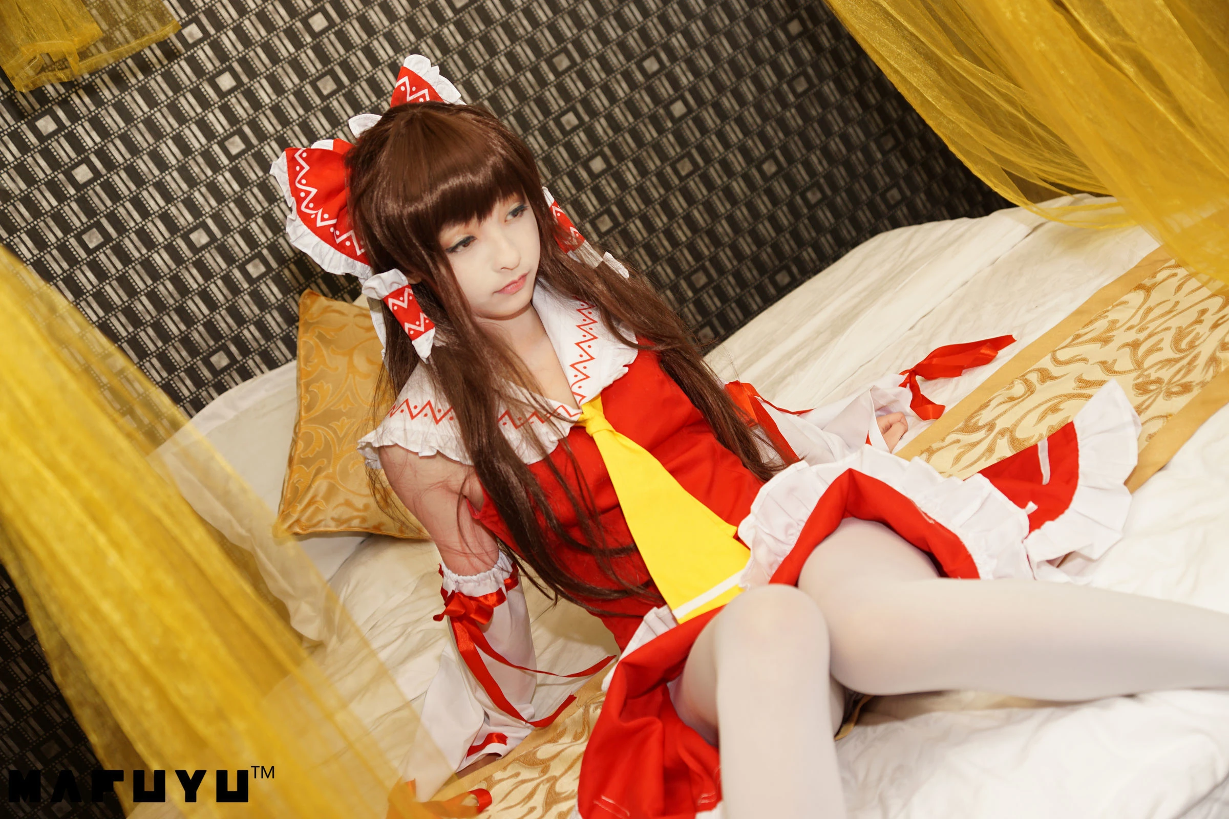 神楽板真冬 COS Reimu猫娘系列套图插图2