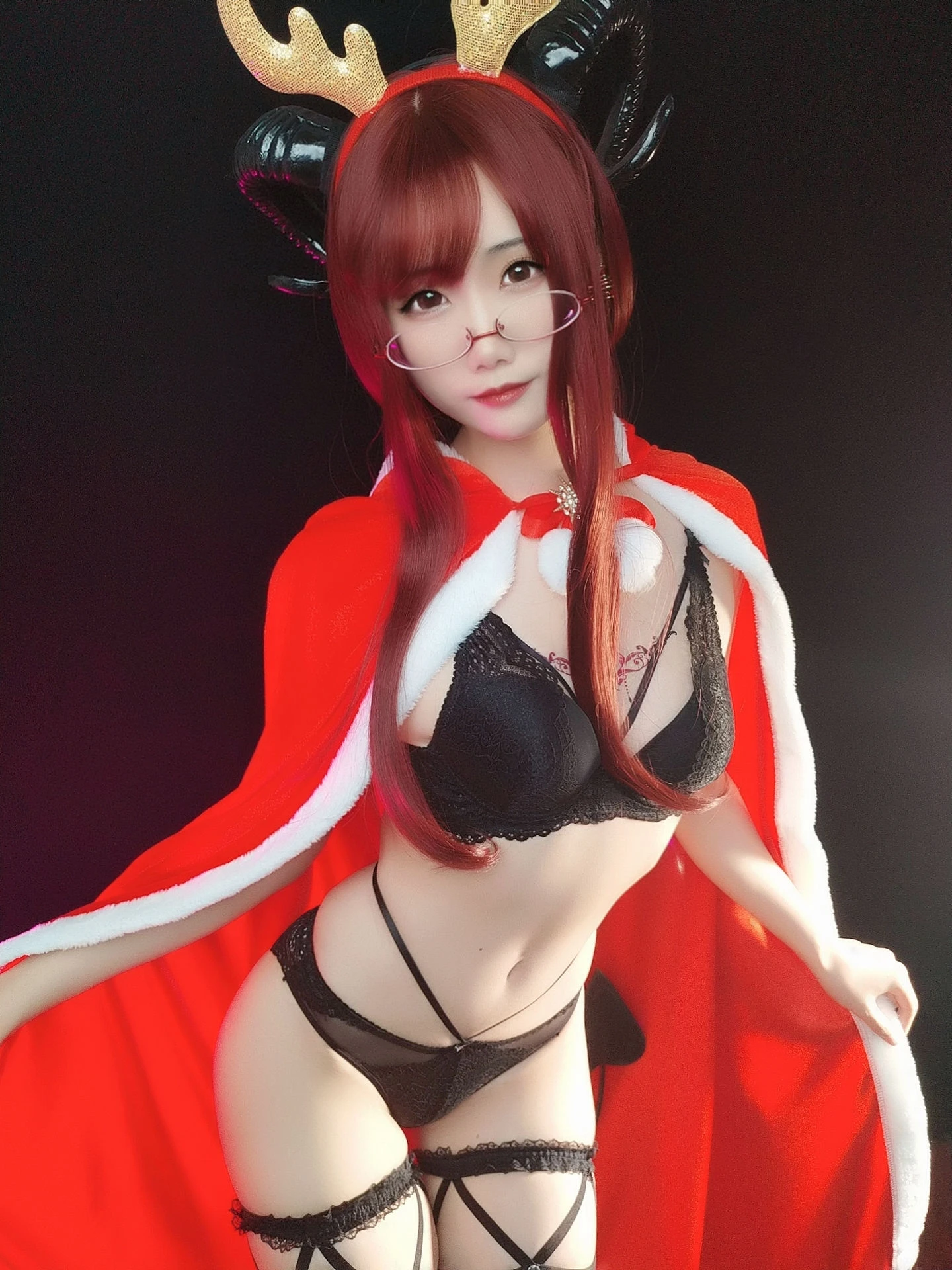动漫博主曉美媽 – (圣诞自拍)雪夜魅魔高清在线免费欣赏–微密图社-微密图社
