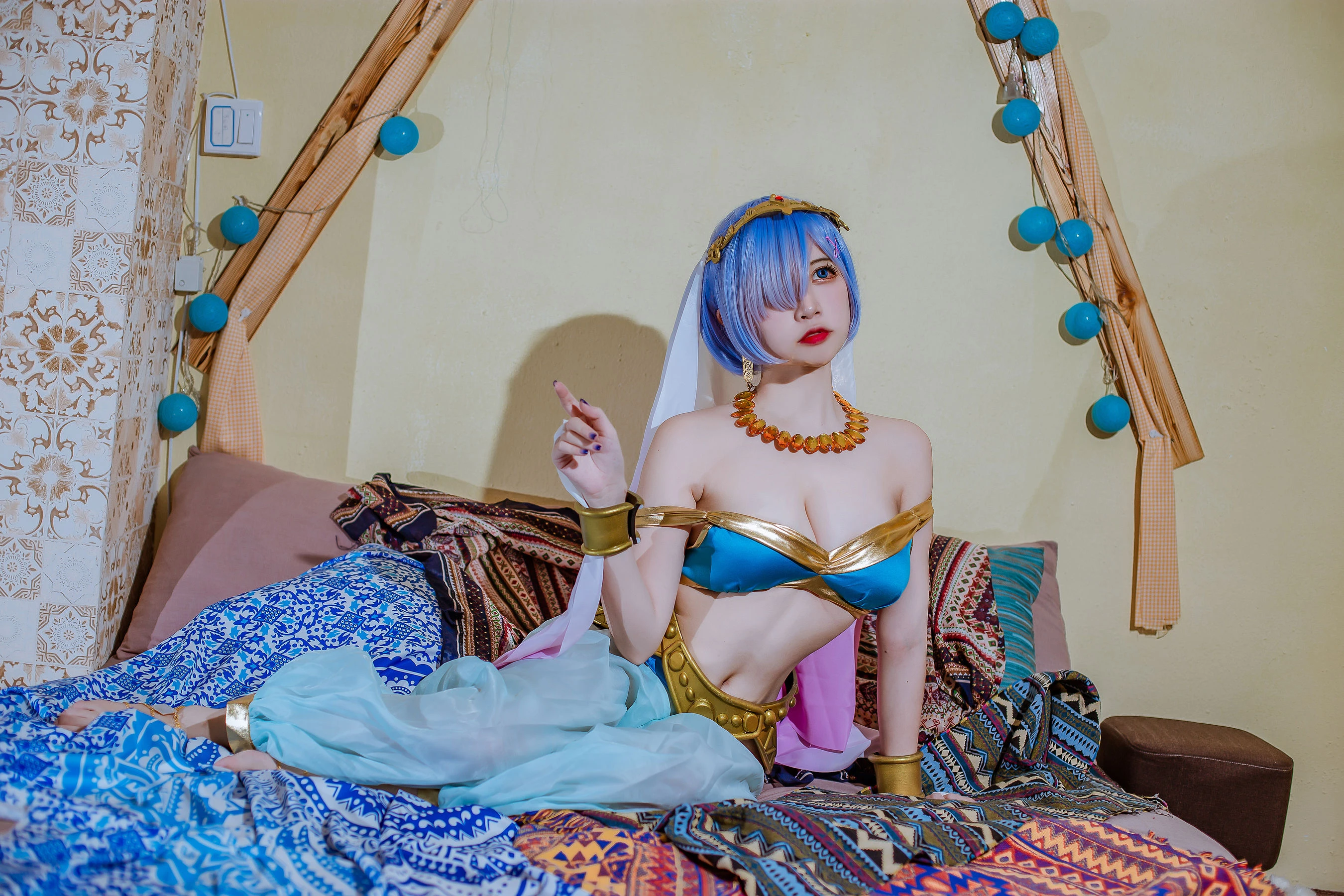 人气Coser二佐Nisa – 蕾姆舞娘插图3
