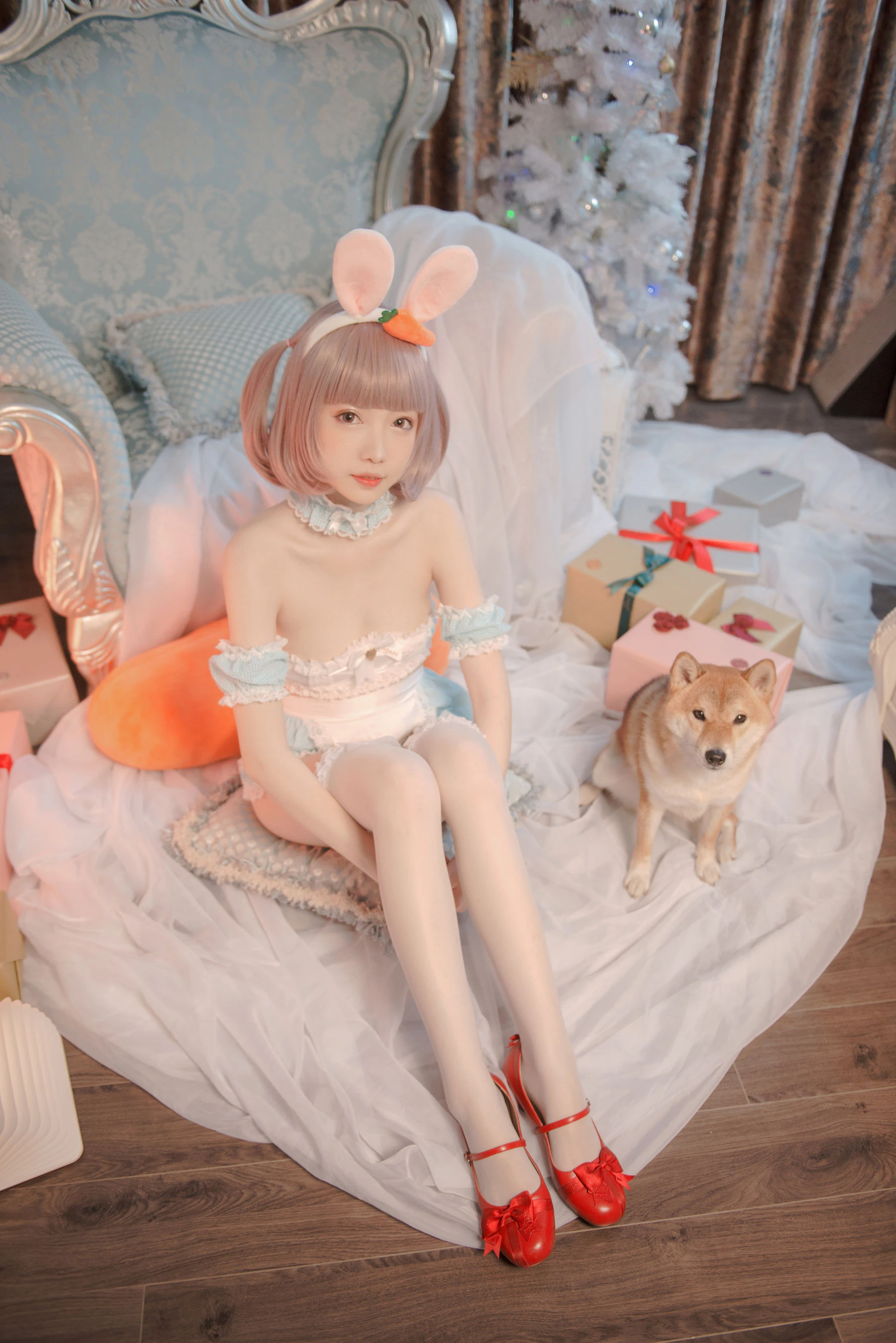大胸萌妹妖少you1 – 雪兔插图1