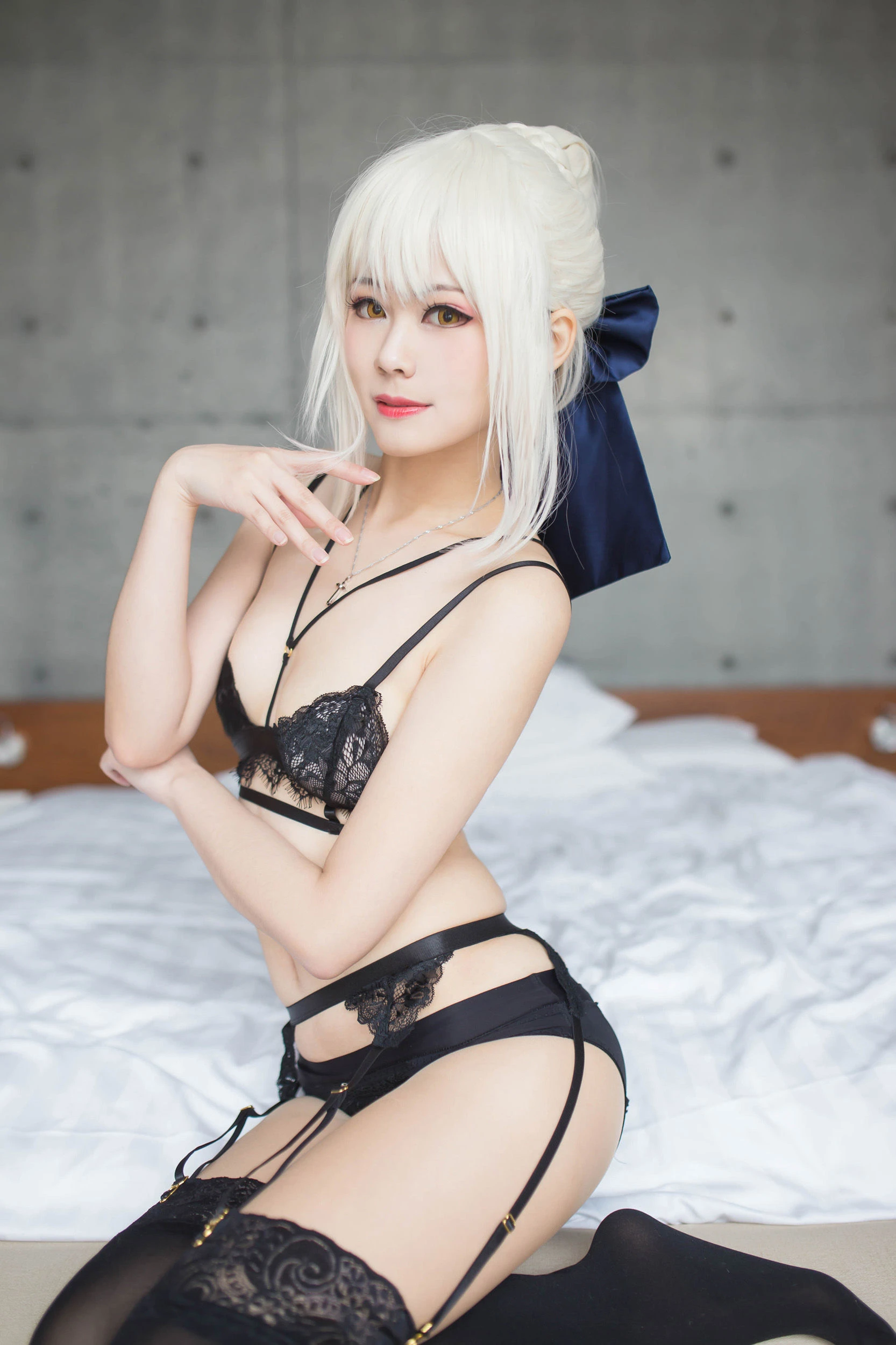 Coser萱-KaYa – 黑贞 黑呆毛下着插图2