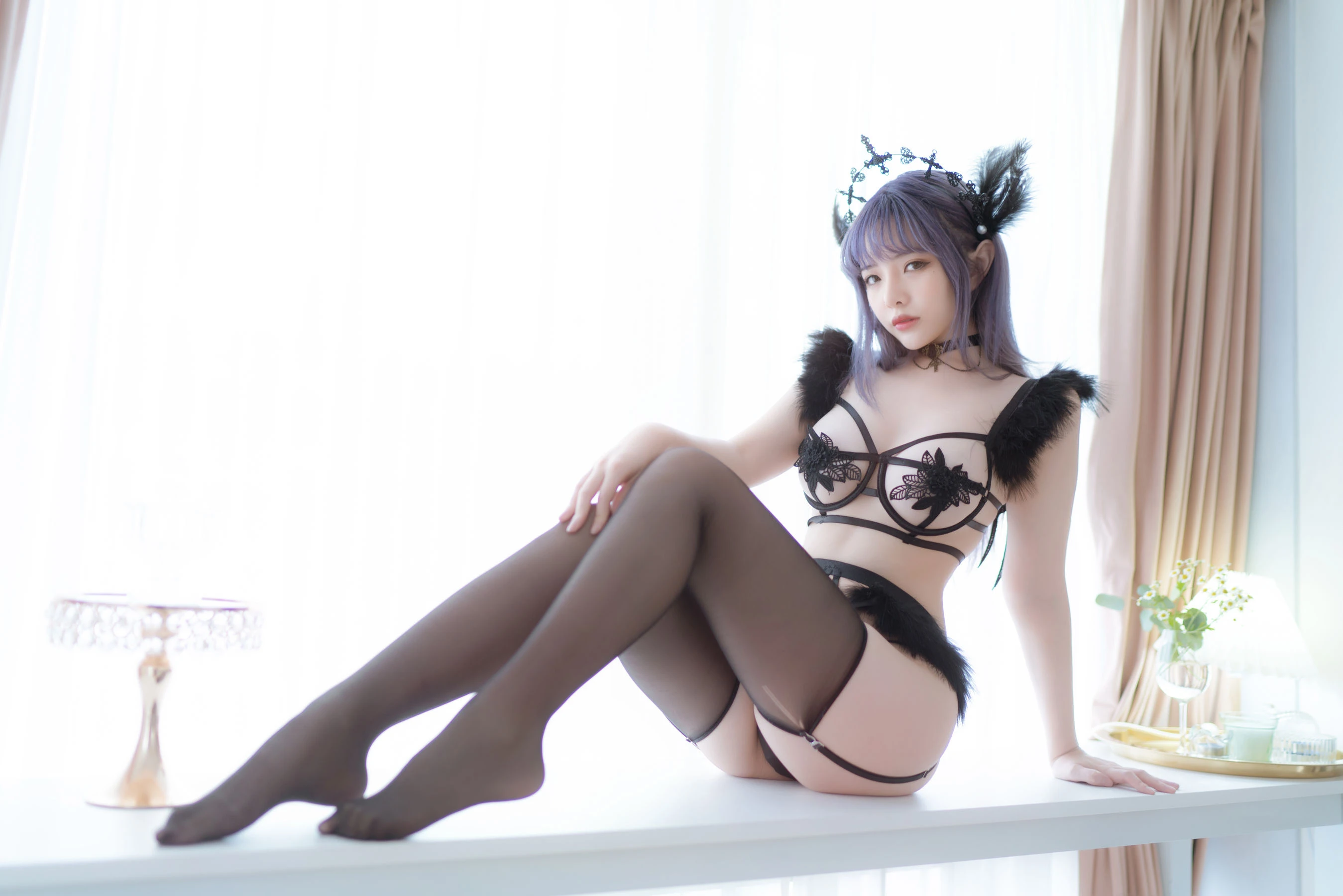 动漫博主雯妹 – 黑色天使插图4