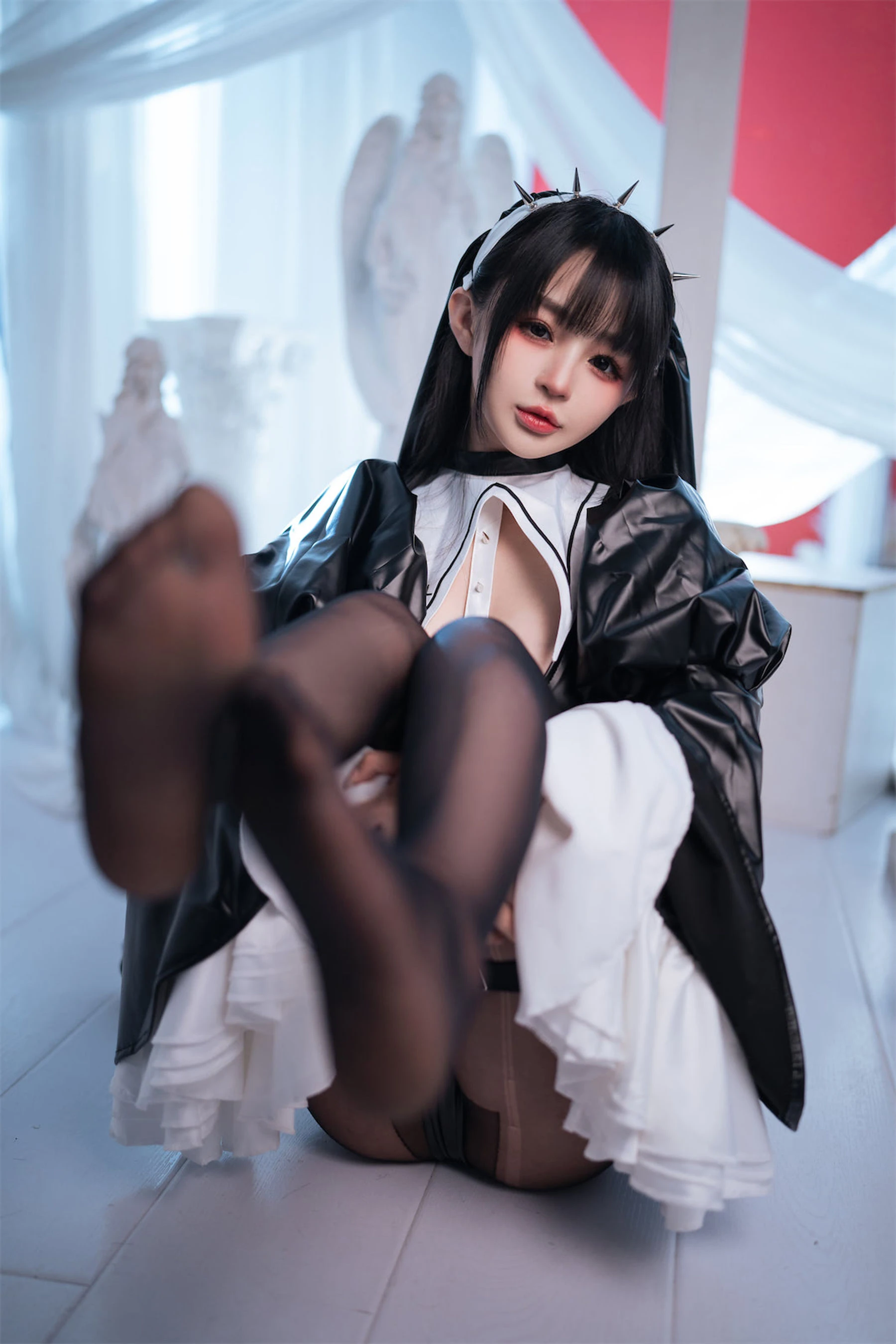 桜井宁宁 – 皮衣修女 [60P]插图2