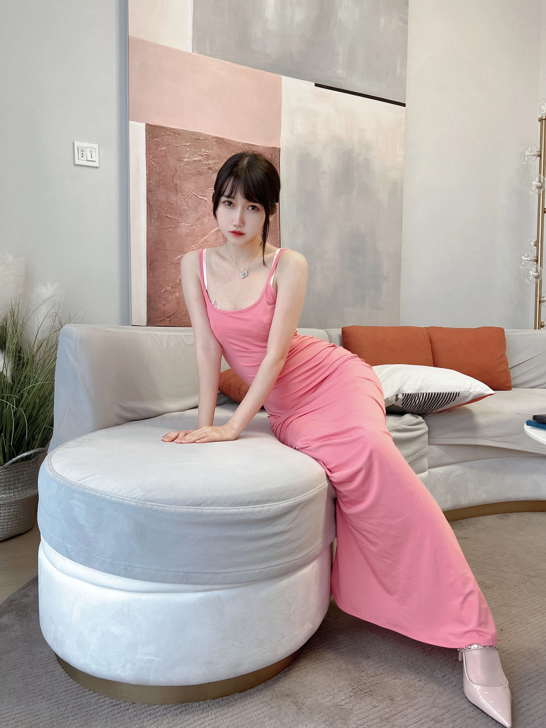 微博人气Coser不呆猫 – 浴室粉色激凸人妻 [39P]插图3