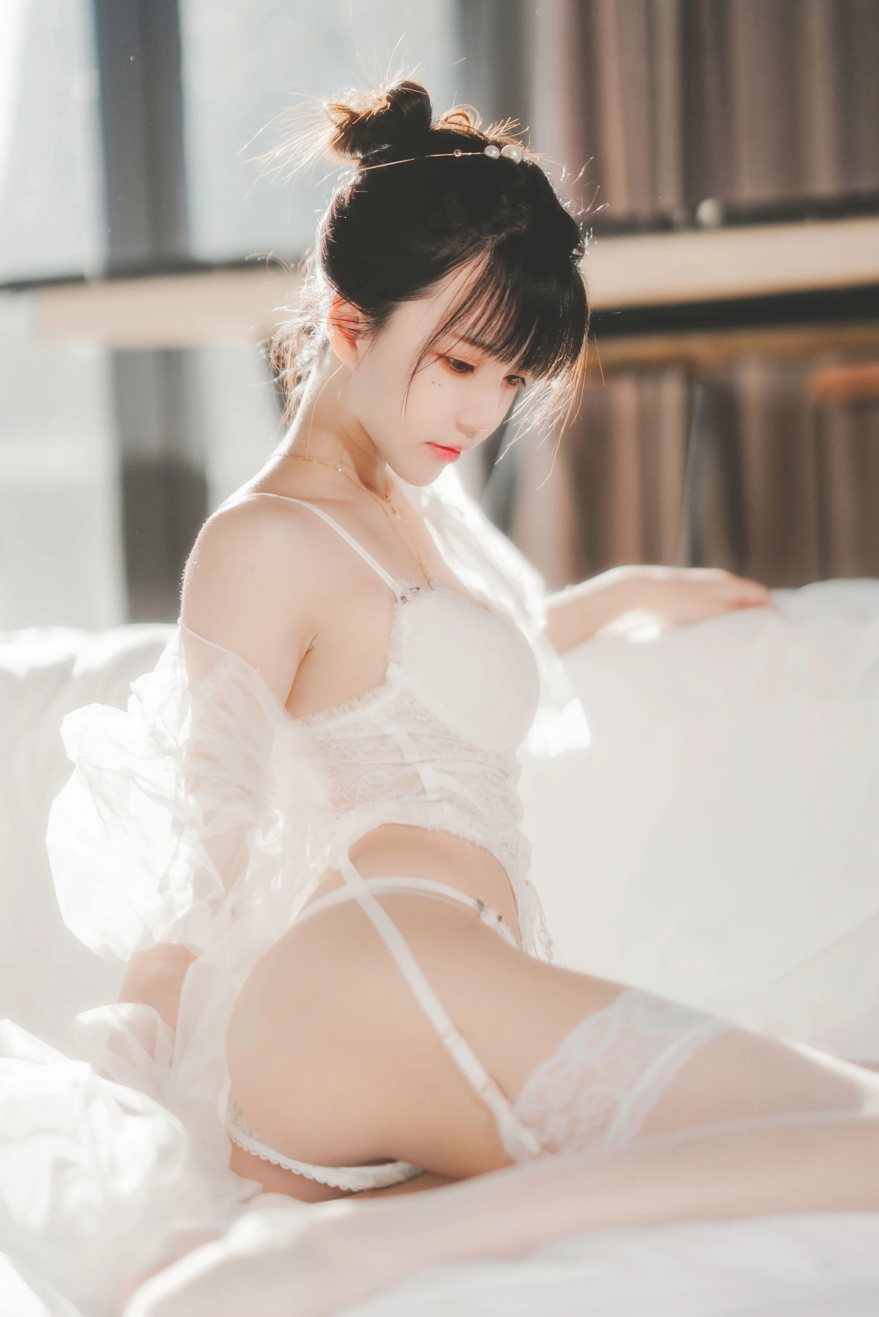 桜桃喵 – 白纱糖02插图4