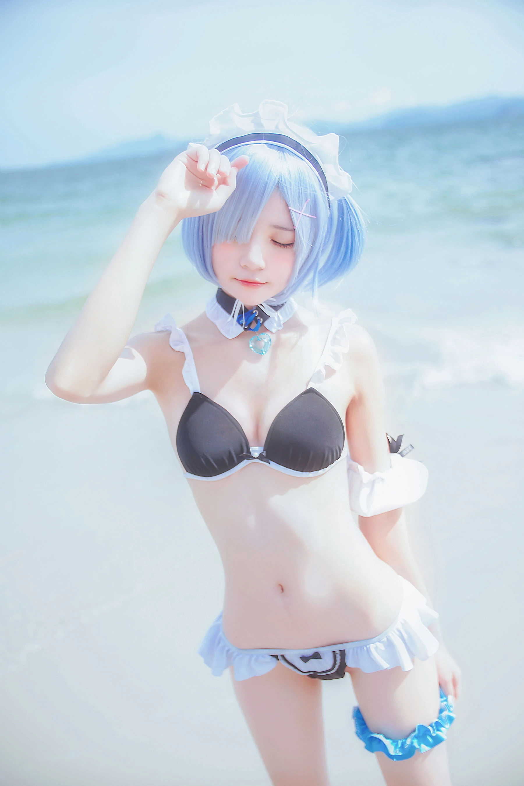 桜桃喵《蕾姆COS》插图5