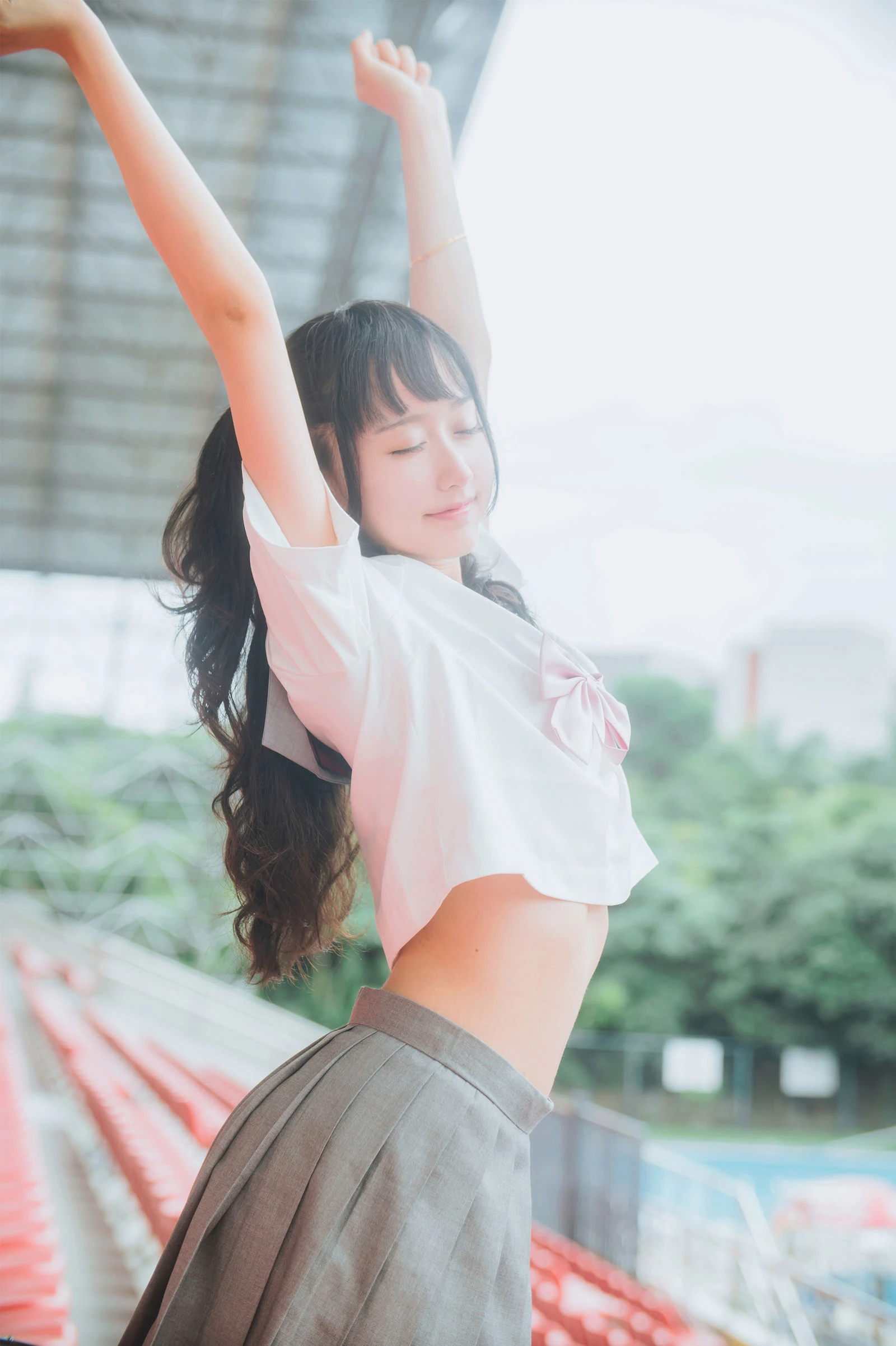 [萝莉COS] 木绵绵OwO – 灰色JK制服 [38P]高清在线免费欣赏–微密图社-微密图社