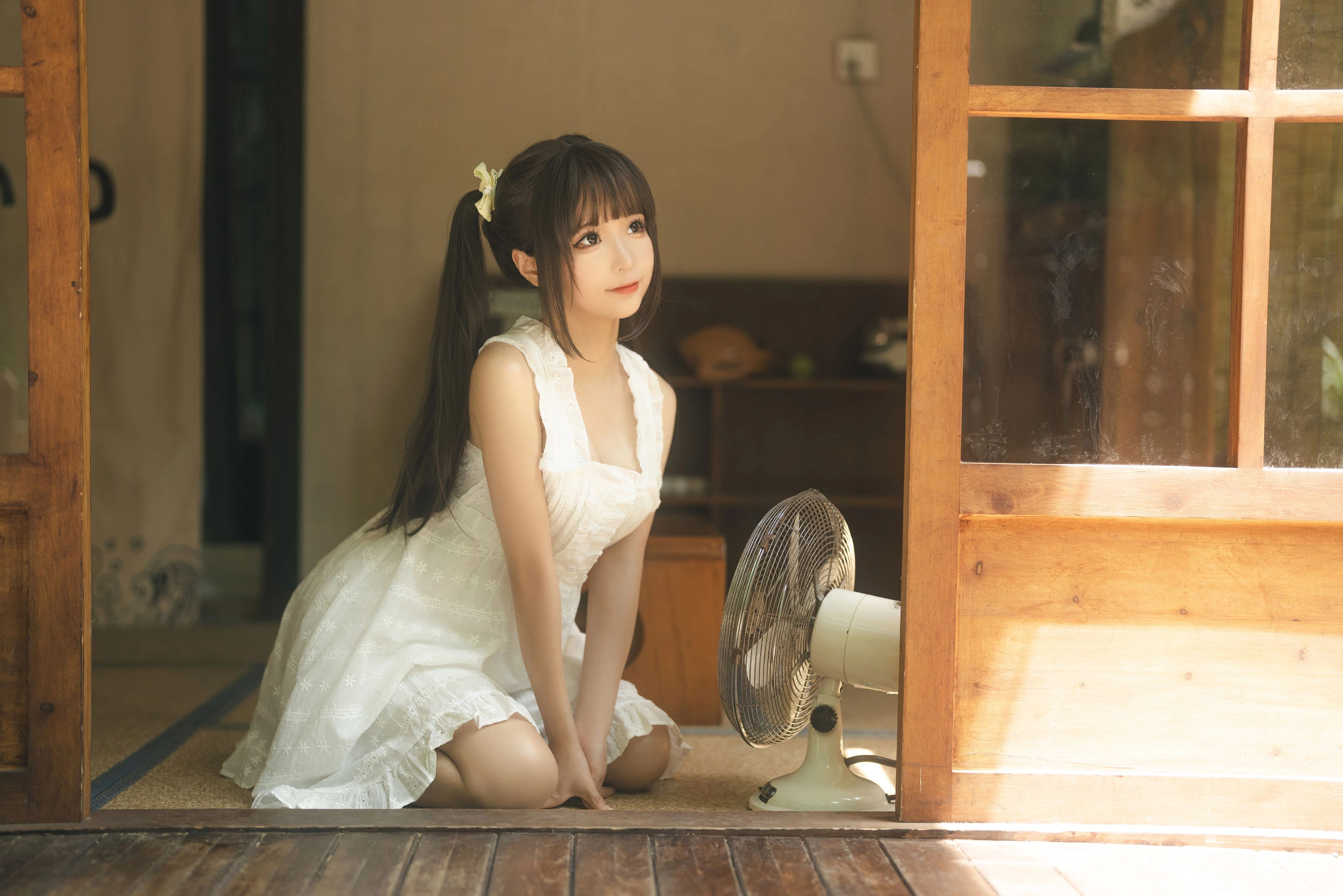 动漫博主蠢沫沫 – 白吊带 [112P]插图5
