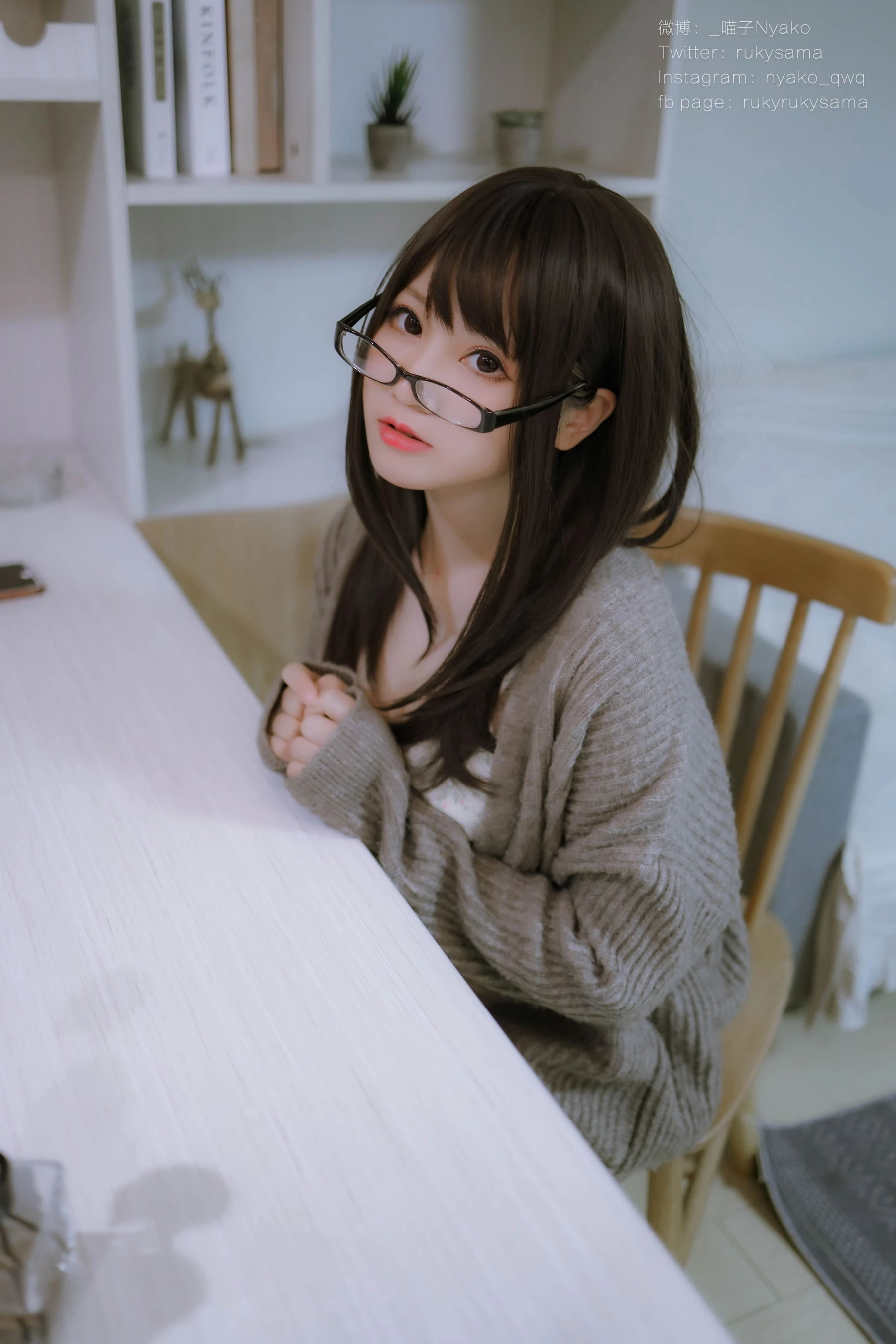 萌妹子Nyako喵子 – 妄想彼女との同棲生活 之 便服系列插图5