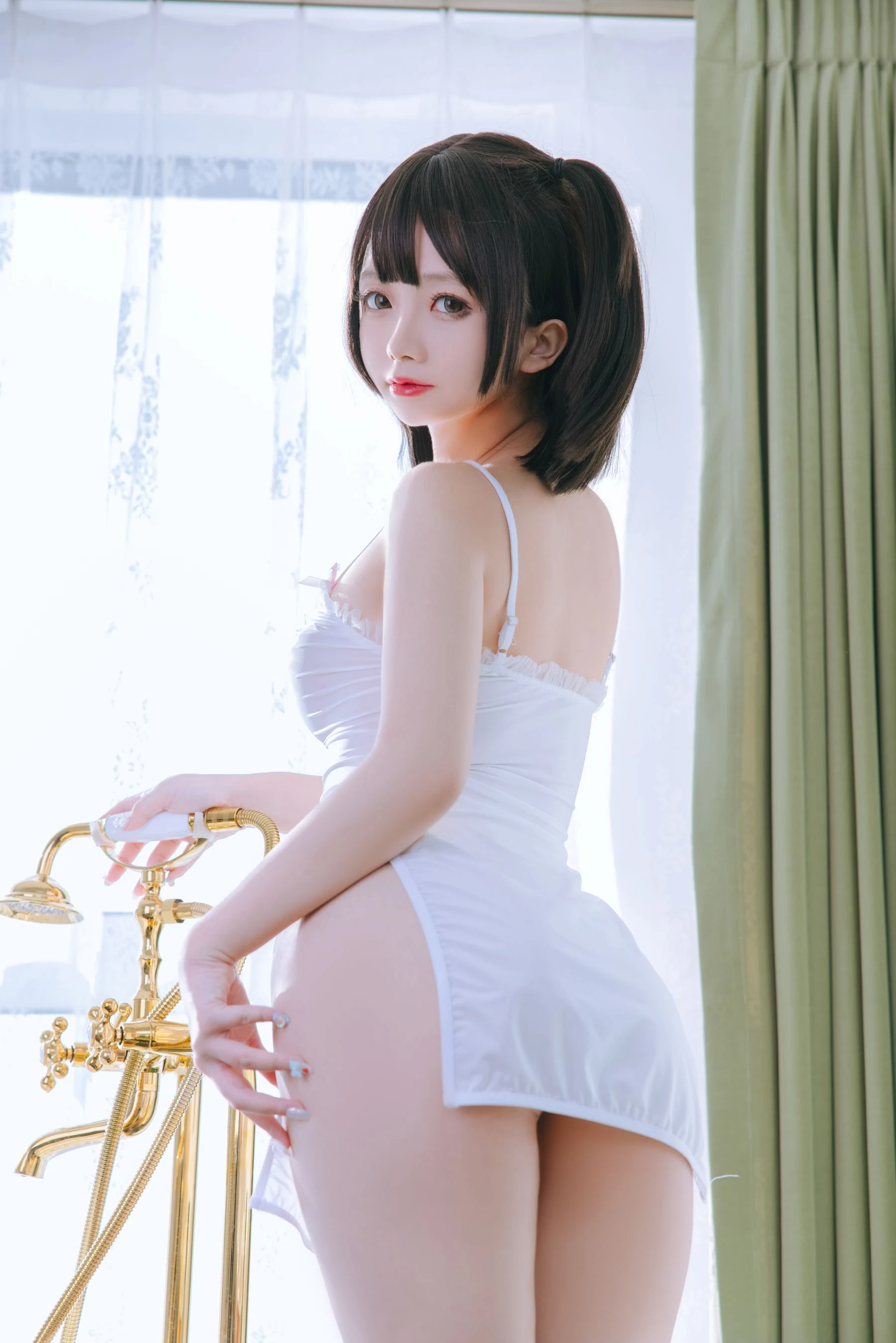 Cosplay日奈娇 – 湿身小白裙 [91P]插图5