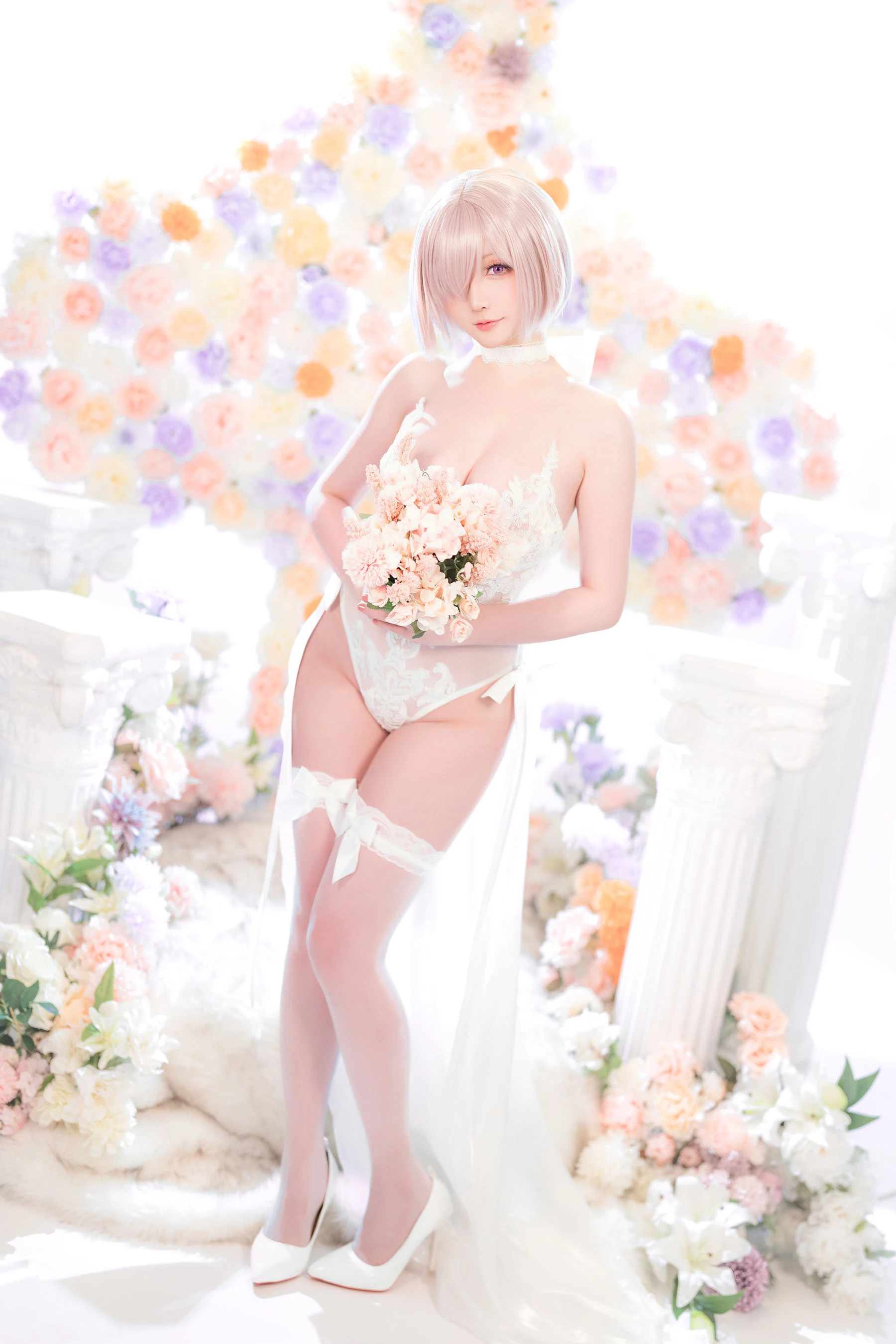 Coser小姐姐星之迟迟 – 玛修同人婚纱 [78P]高清在线免费欣赏–微密图社-微密图社
