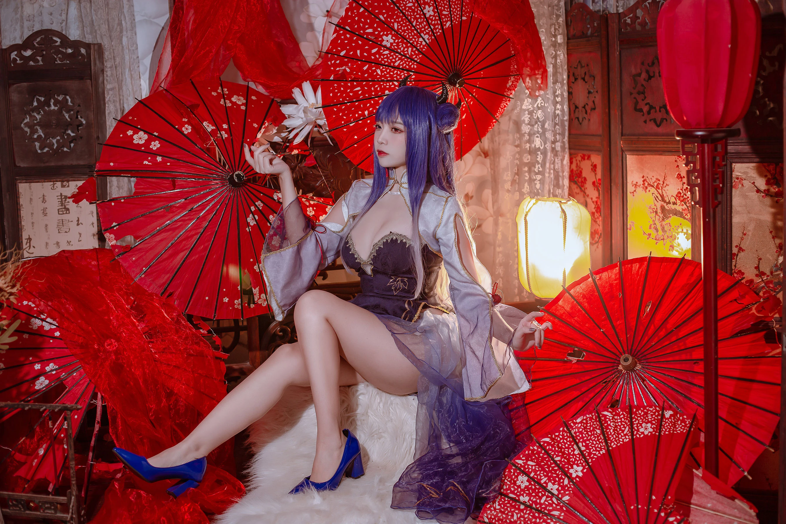 人气Coser二佐Nisa – 碧蓝 伊吹旗袍插图5