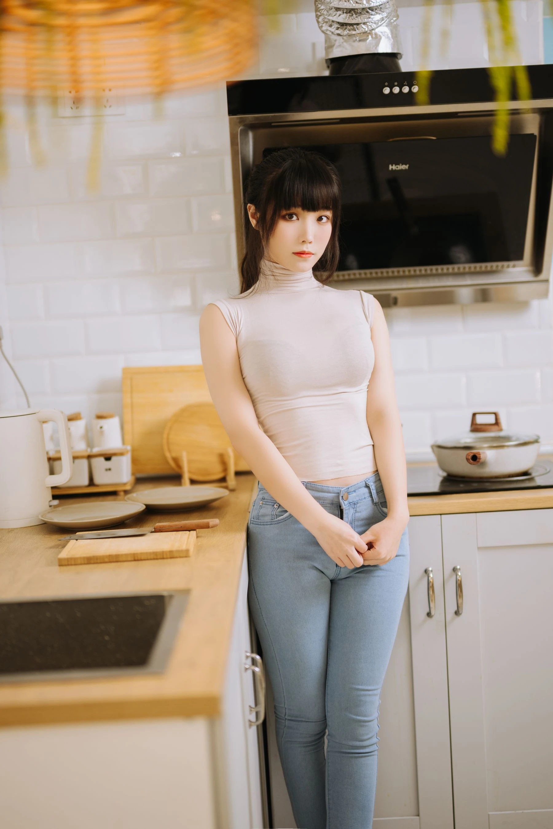 Cosplay汪知子 – 姐姐的牛仔裤 [42P]高清在线免费欣赏–微密图社-微密图社