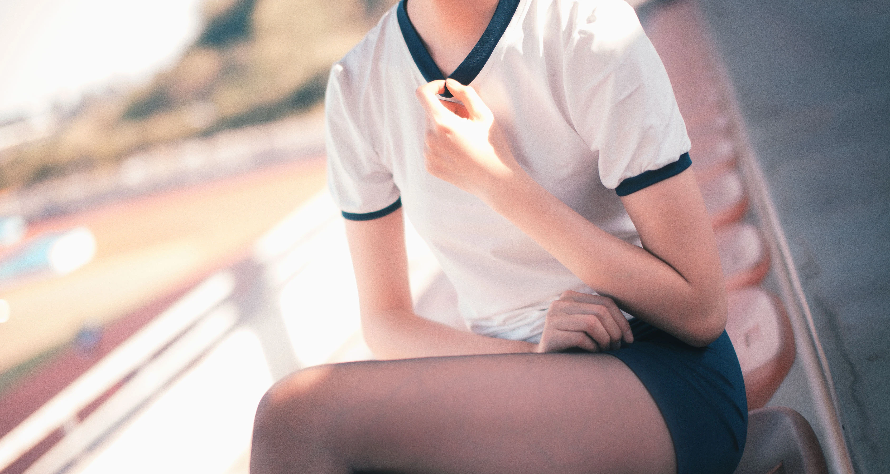 COS萌妹沧霁桔梗 – 黑丝体操服插图5