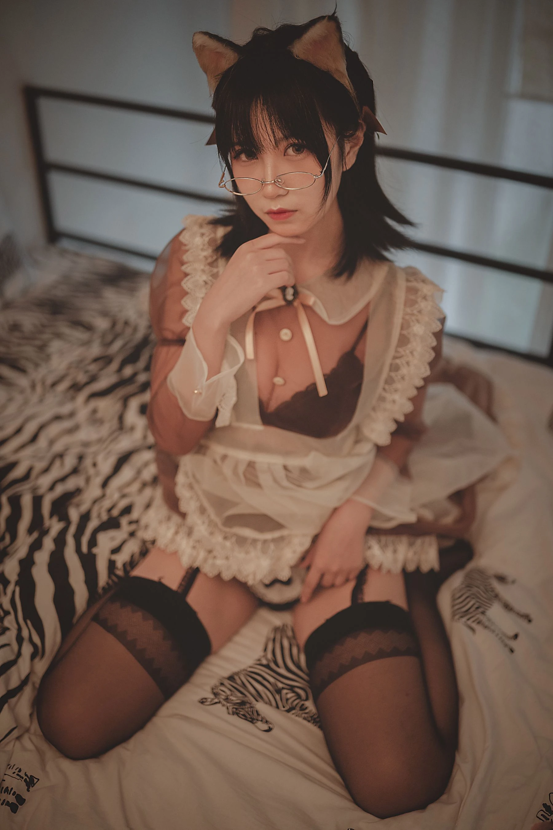 COSER美女逐月su 透明女仆插图1