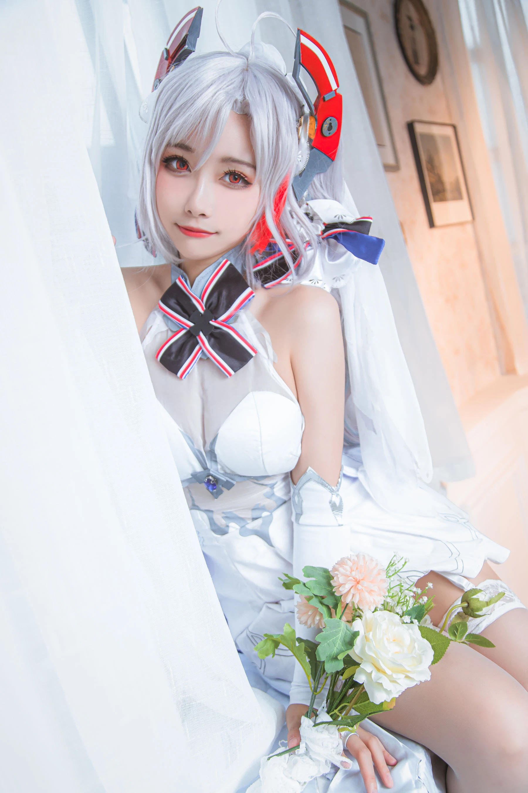 微博妹子Momoko葵葵 – 欧根之花嫁插图5