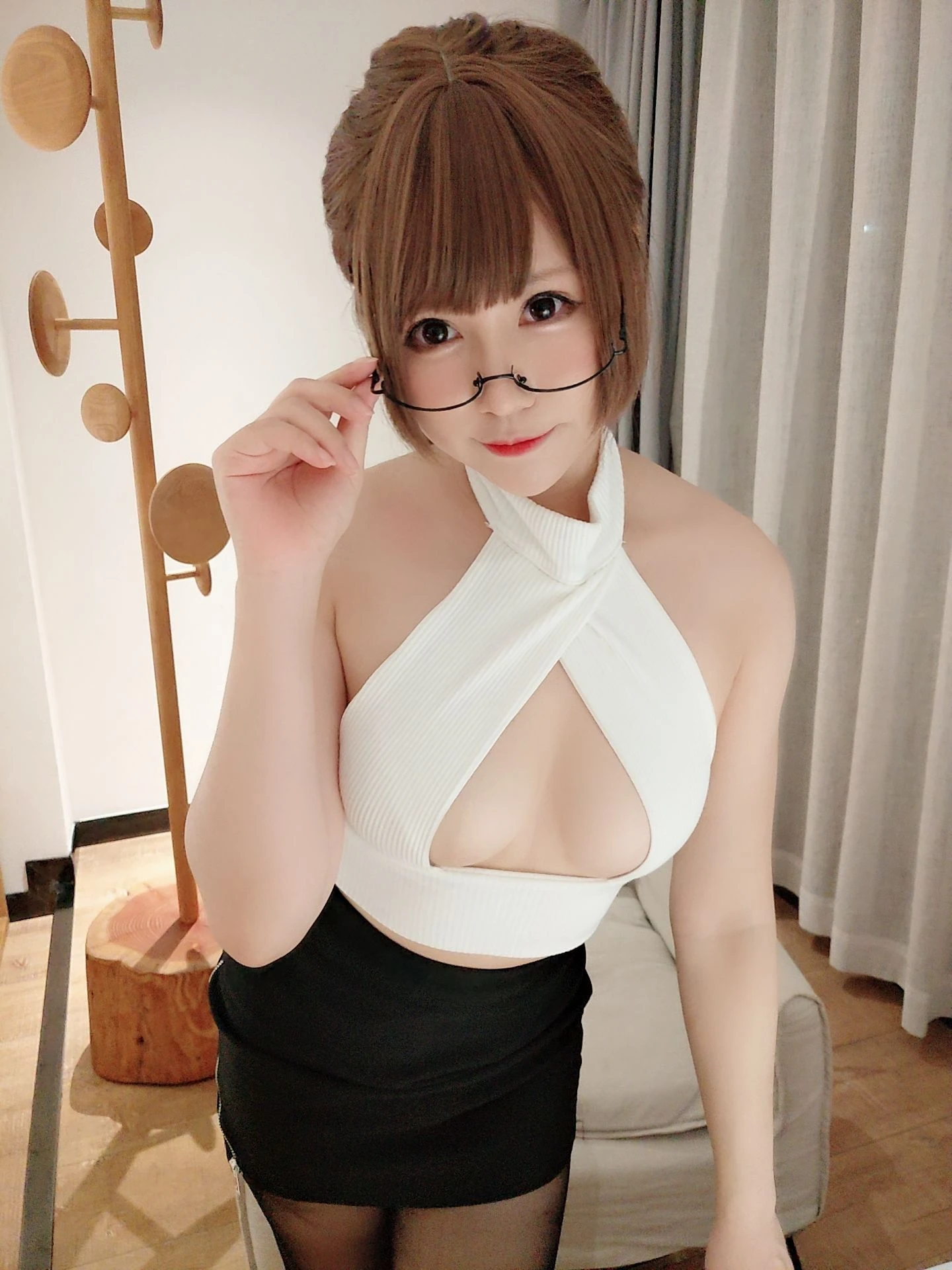 萌妹子Nyako喵子 – 开胸黑丝高清在线免费欣赏–微密图社-微密图社