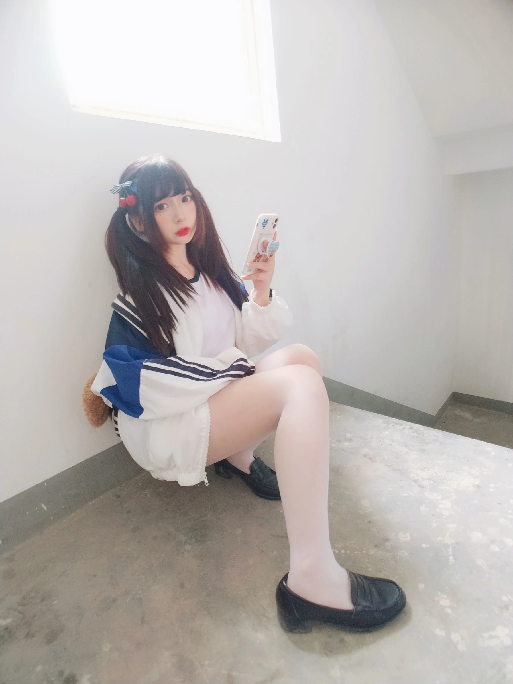 二次元美女古川kagura – 白丝体操运动服插图6