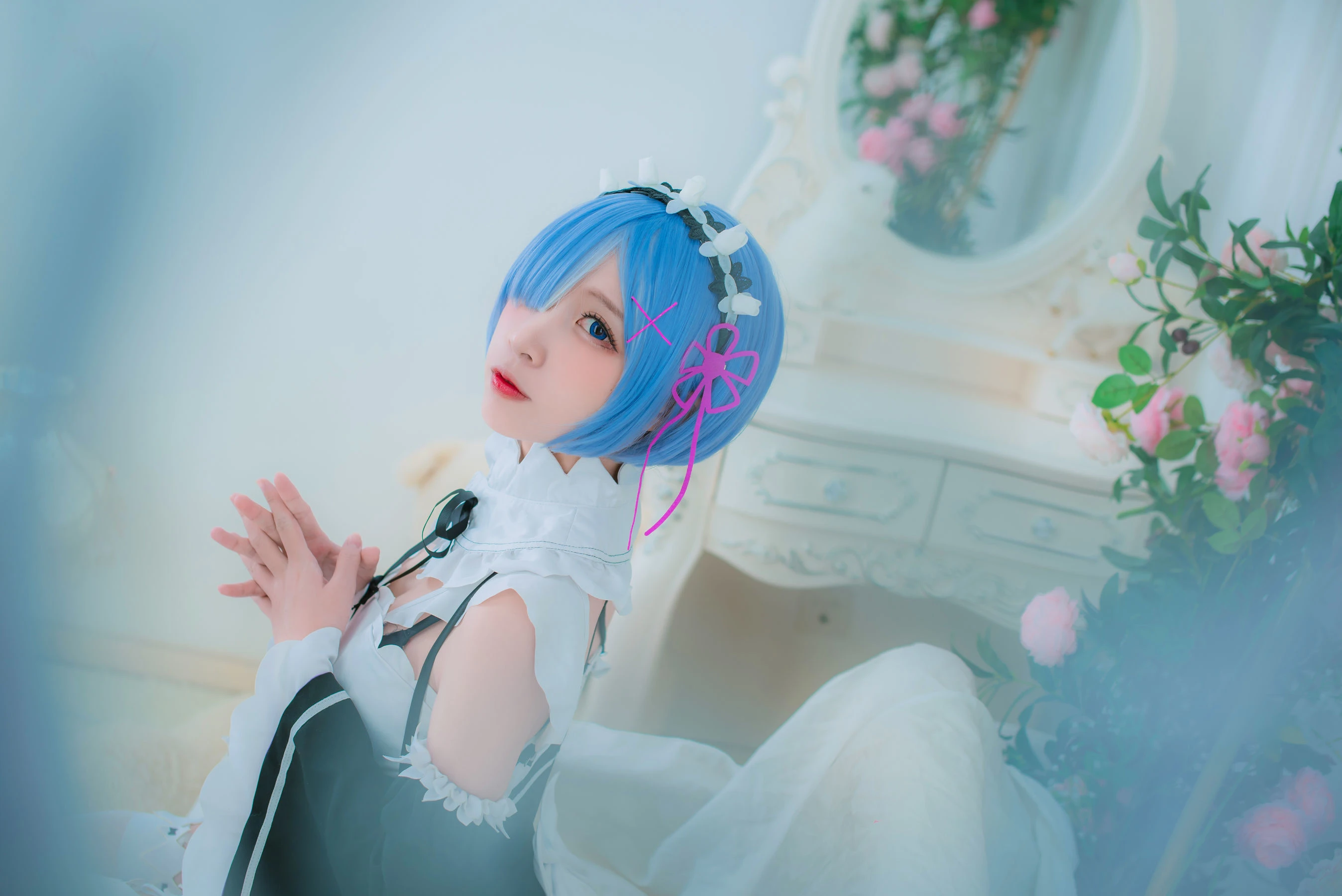 人气Coser二佐Nisa 蕾姆女仆插图8
