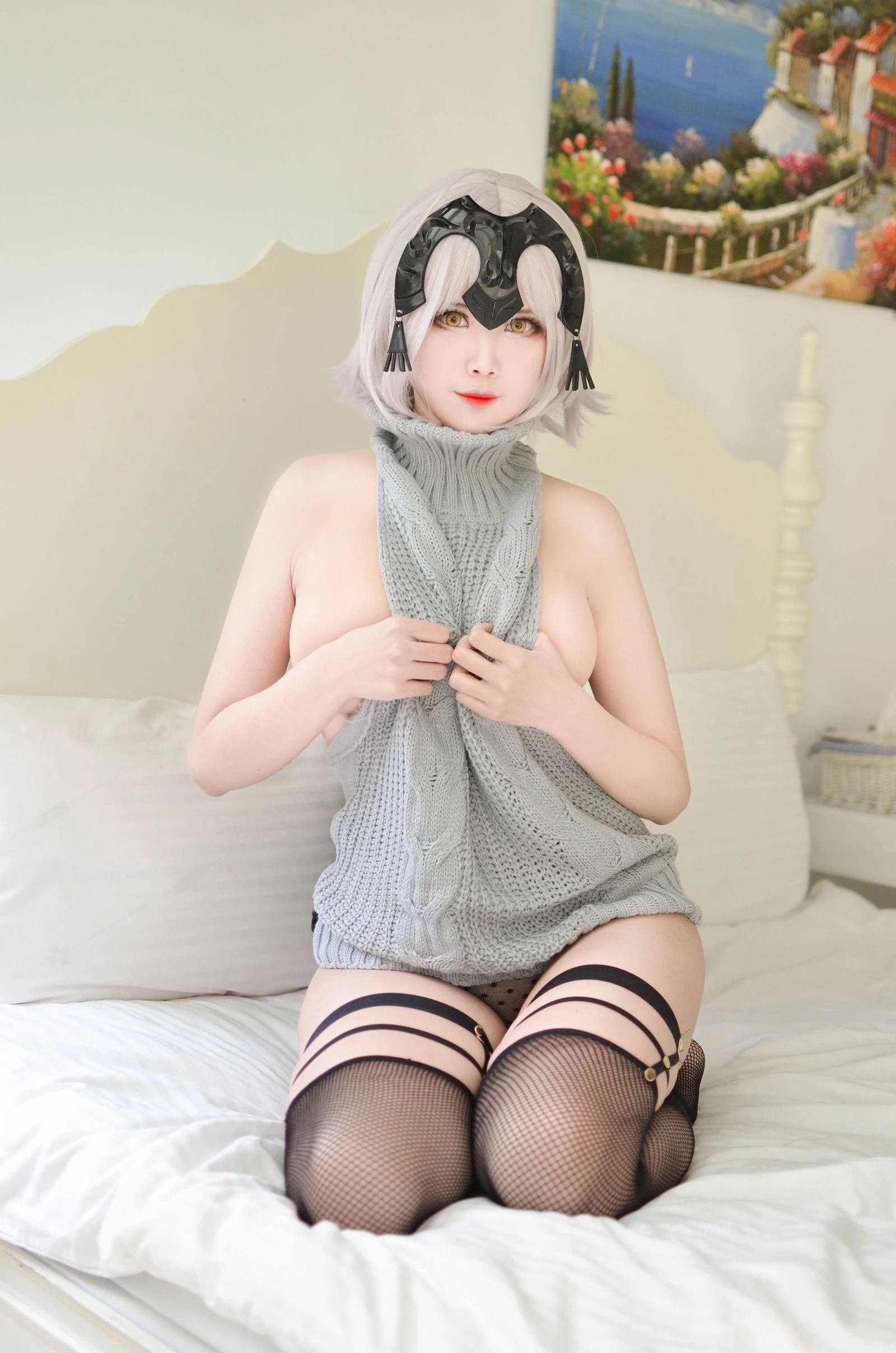 Coser萱-KaYa 露背毛衣插图5