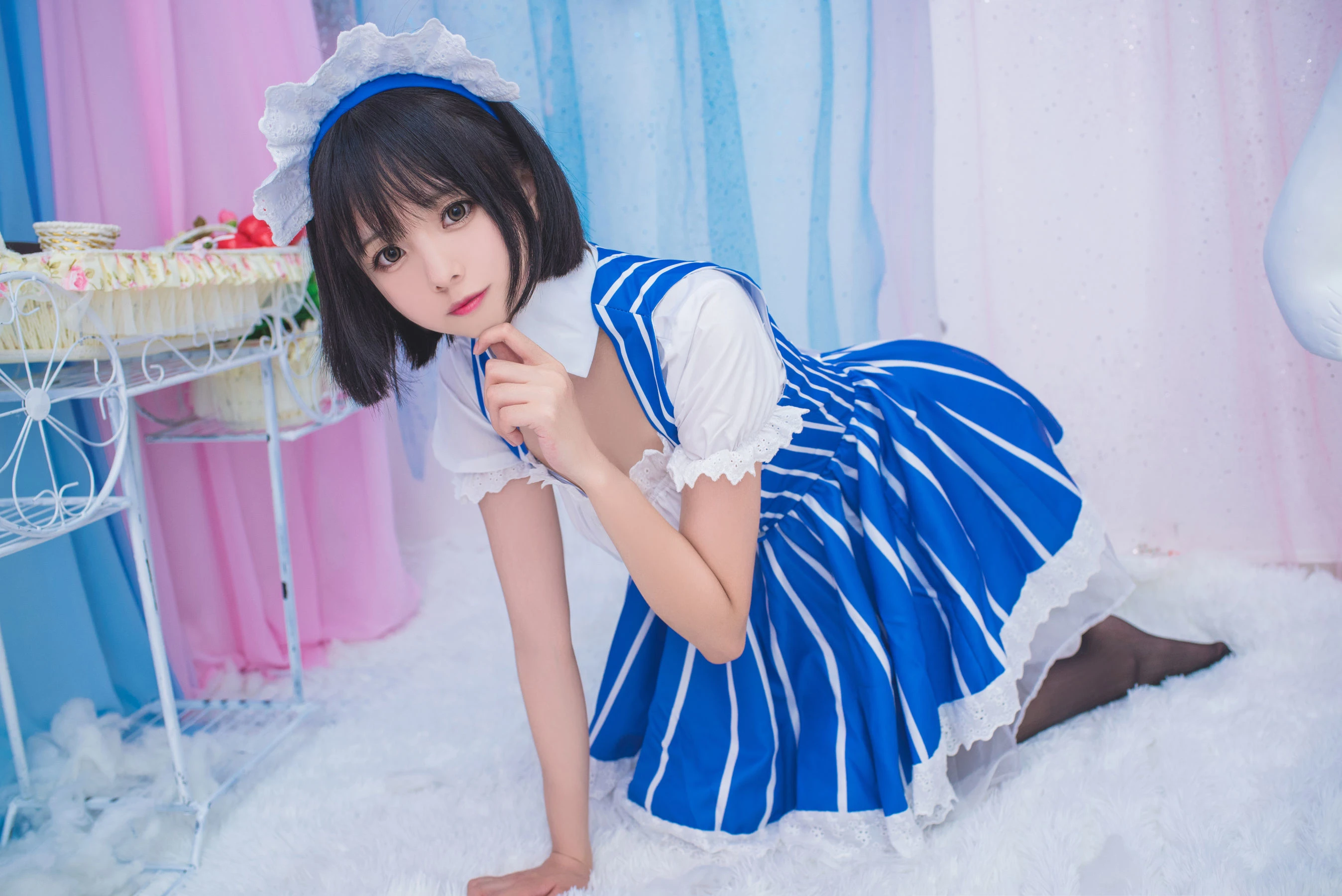 白金Saki – 女仆插图7